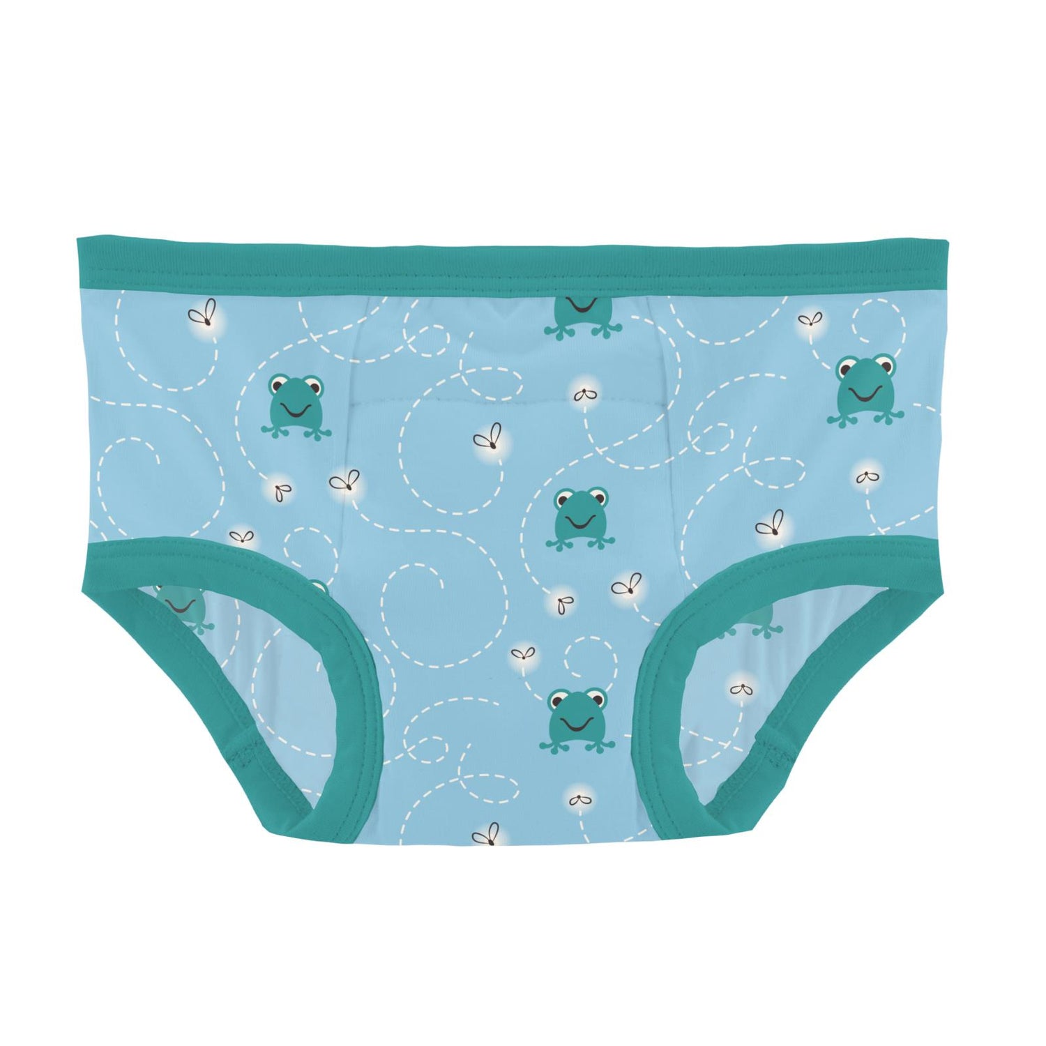 Print Training Pants in Seaside Blue Frogs & Flies (360225)