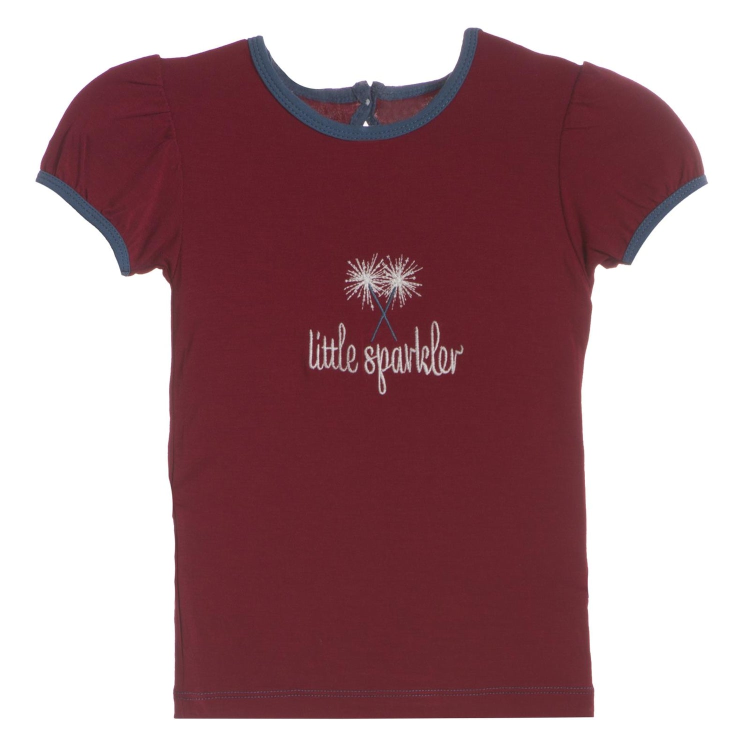 Holiday Short Sleeve Applique Puff Tee in Little Sparkler (353805)