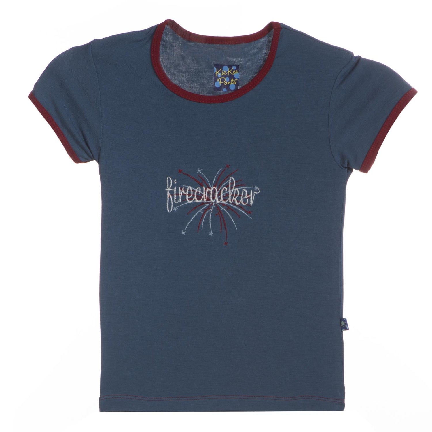 Holiday Short Sleeve Applique Tee in Firecracker (353835)