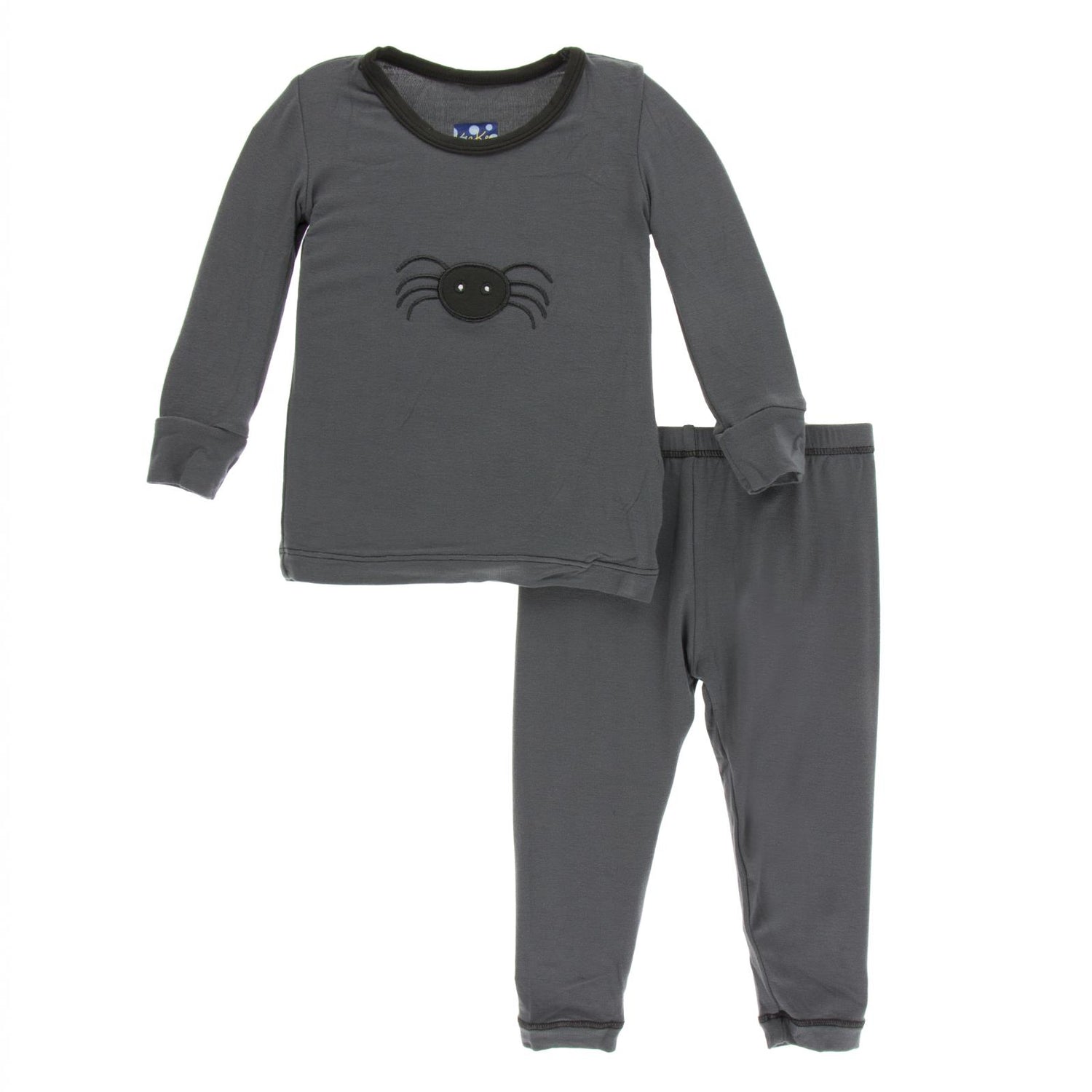 Holiday Long Sleeve Applique Pajama Set in Stone Spider (353864)