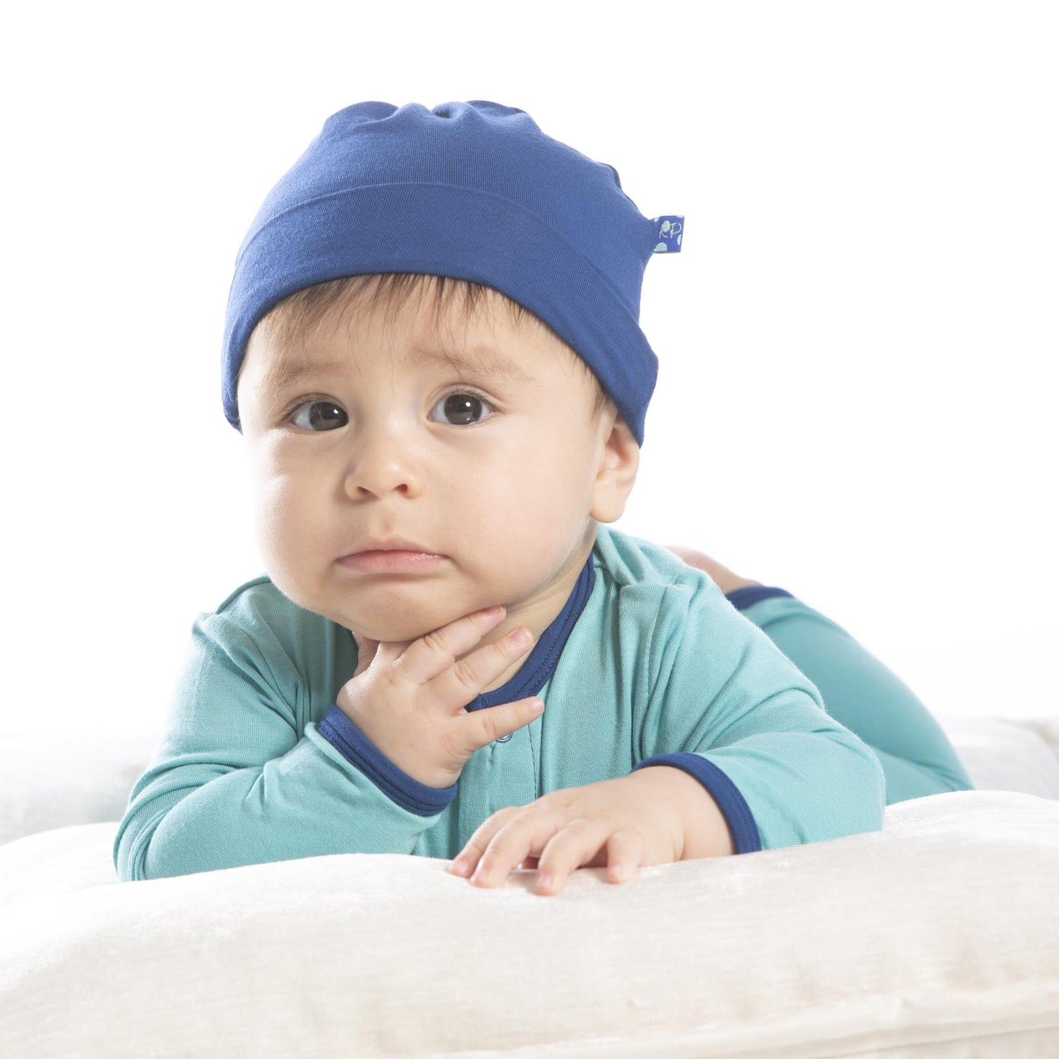 Holiday Applique Coverall in Glacier Dreidel (200018)