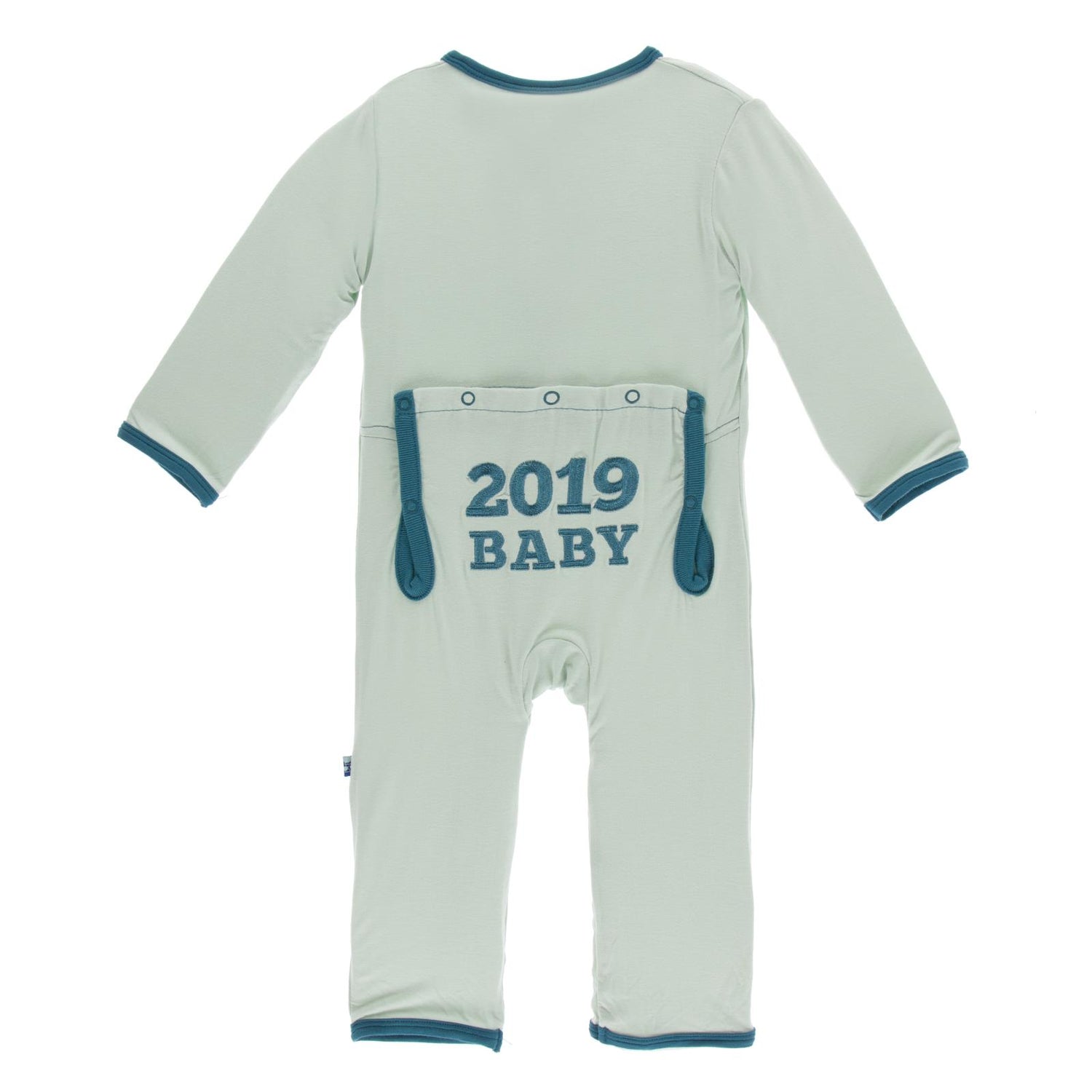 Holiday Applique Coverall in Aloe 2019 Baby