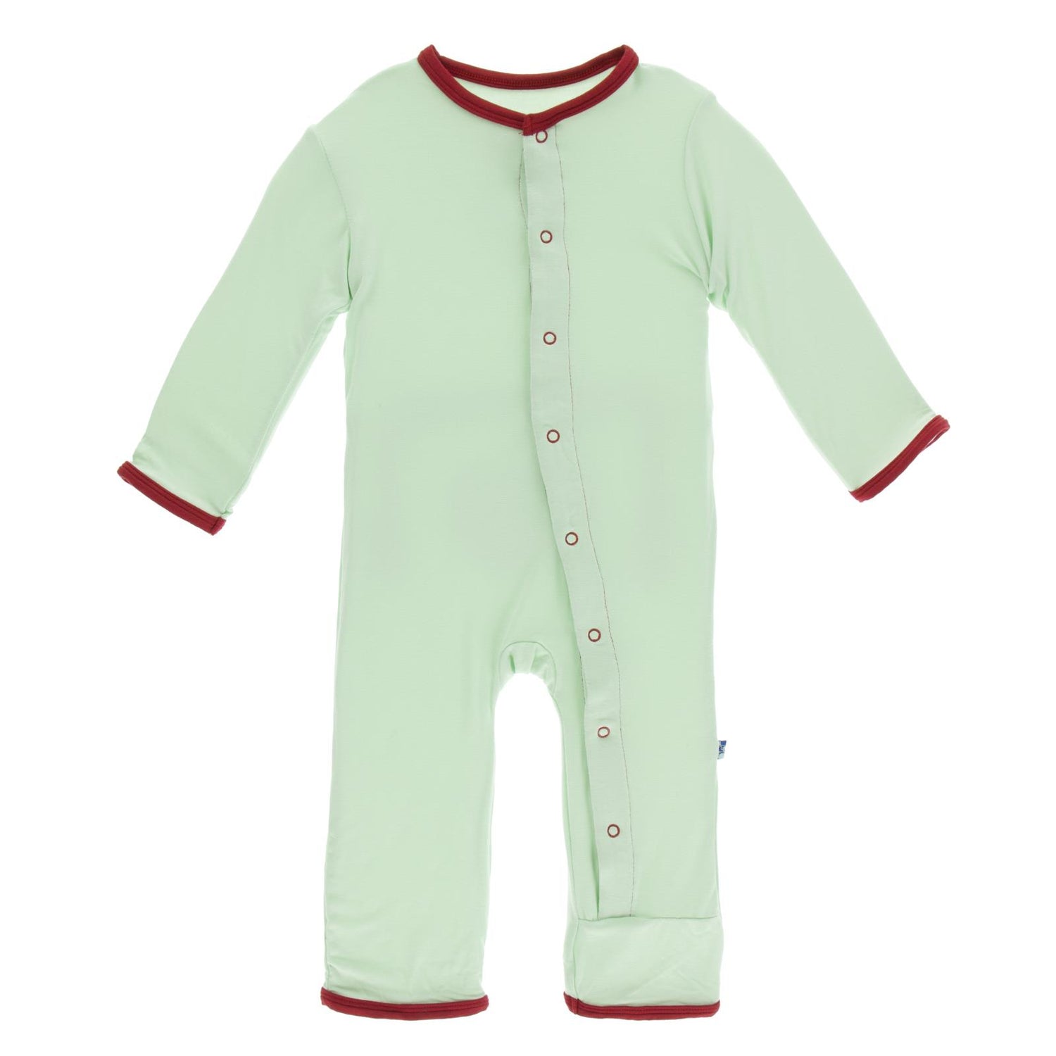 Holiday Applique Coverall in Pistachio Apple