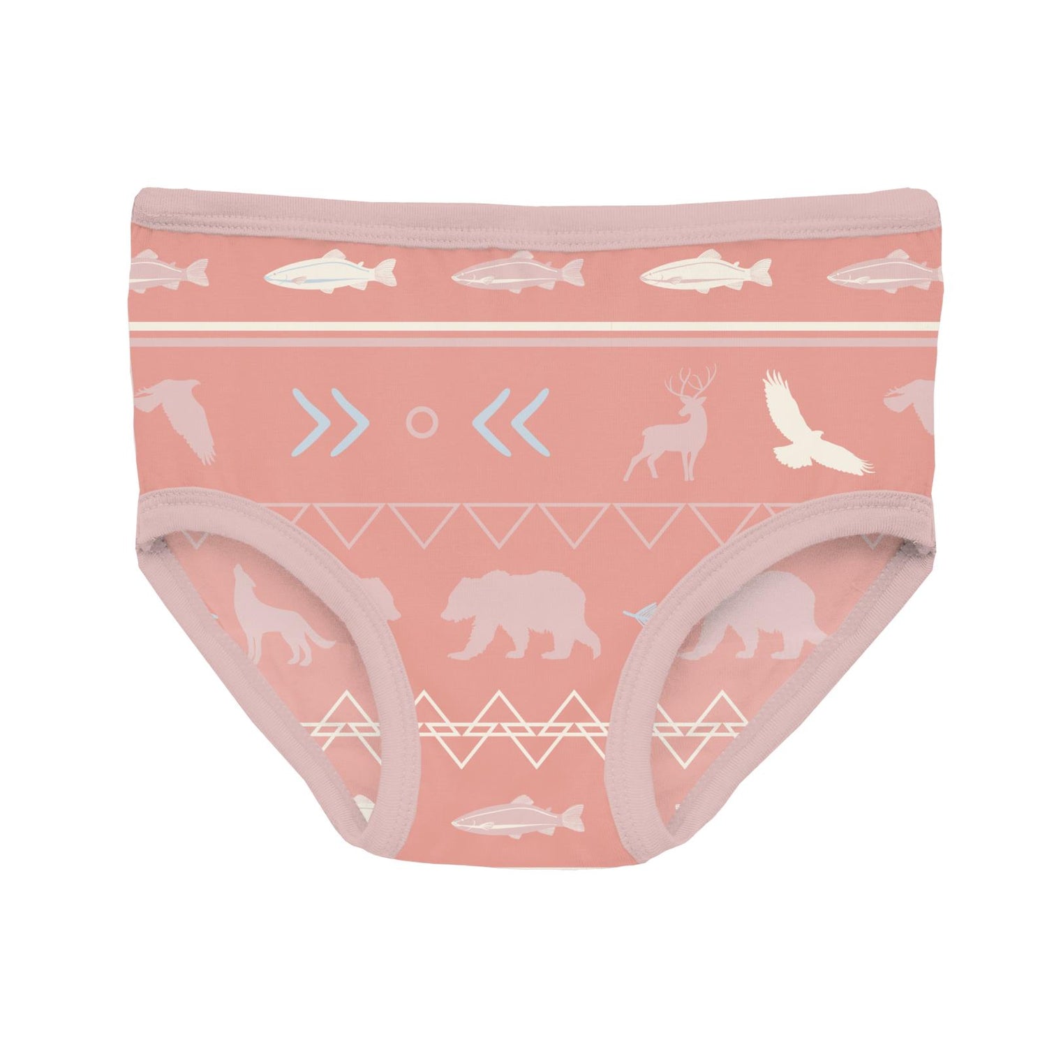Print Girl's Underwear in Blush Native Tribal Lore