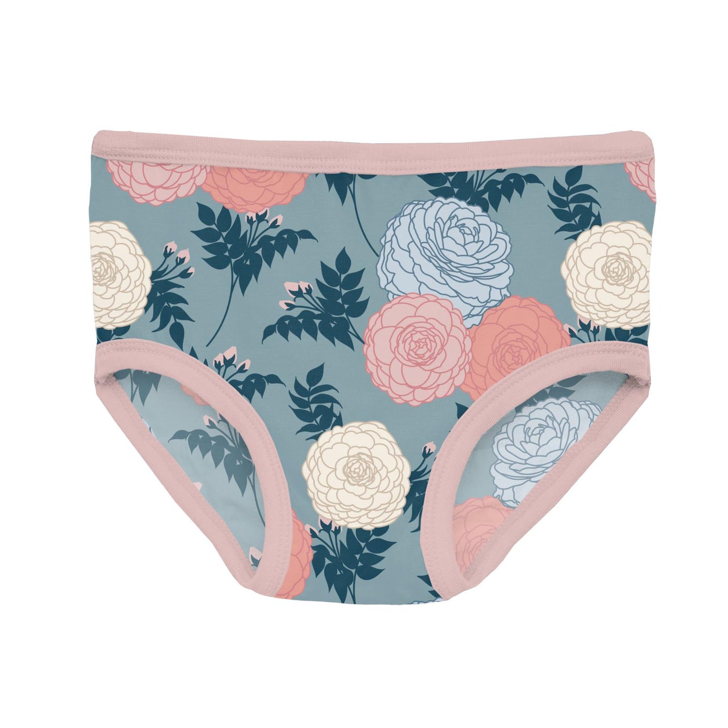 Print Girl's Underwear in Stormy Sea Enchanted Floral