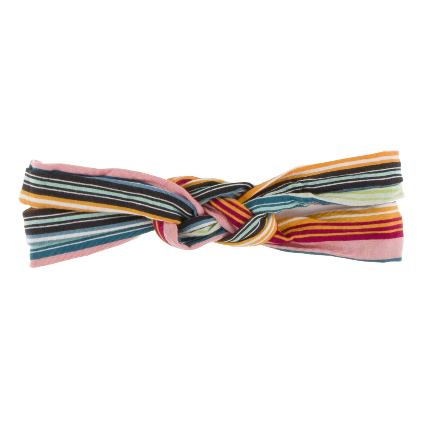 Print Knot Headband in Cancun Strawberry Stripe (187353)
