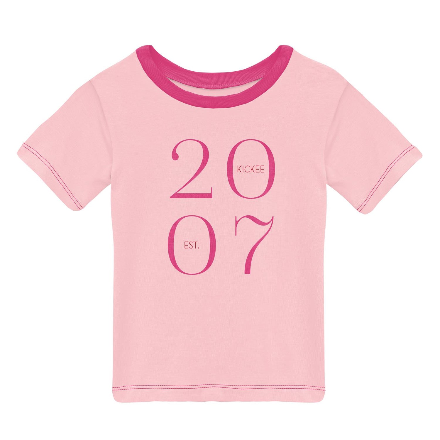 Short Sleeve Crew Neck Graphic Tee in Lotus Est 2007 (238177)