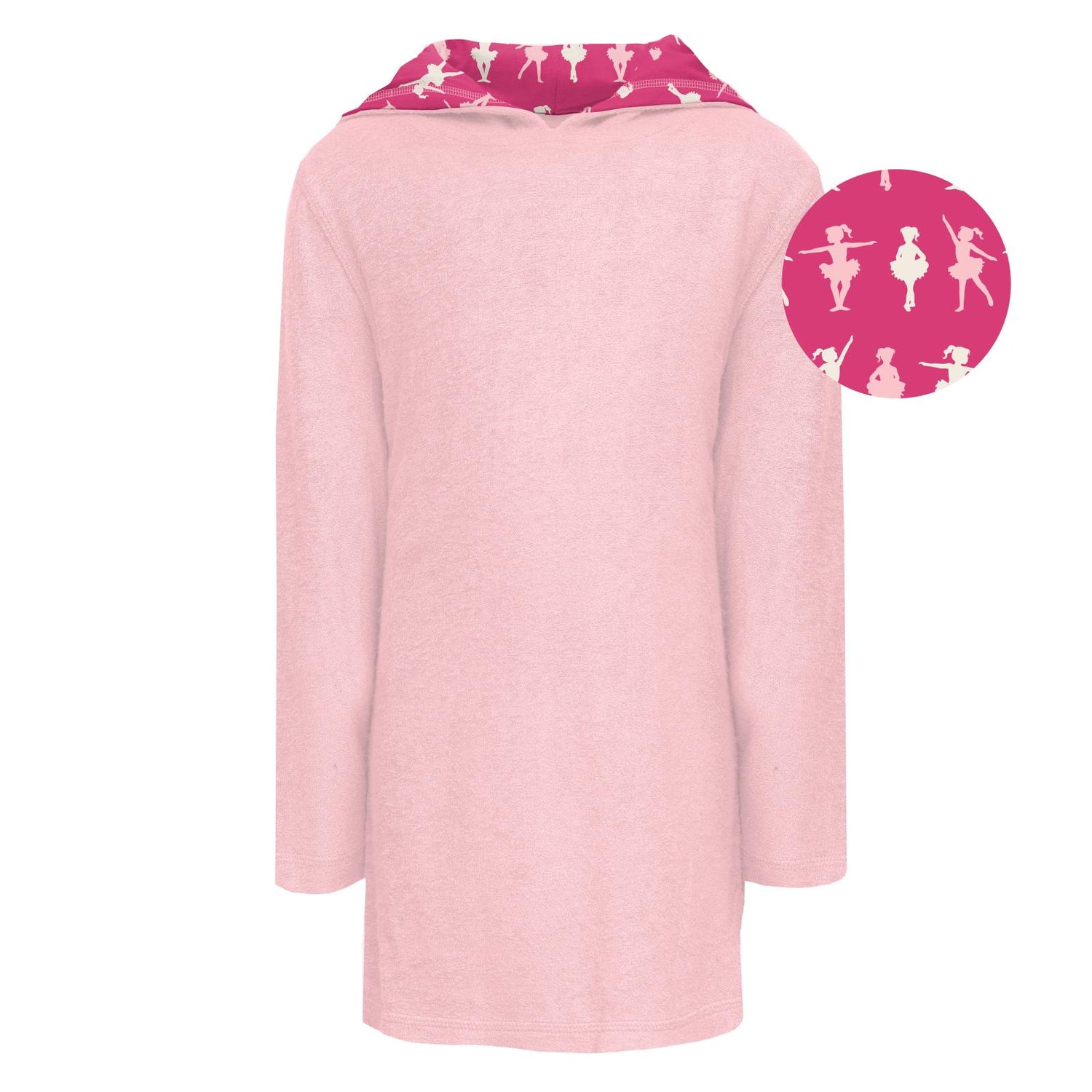 Terry Pull-over After Swim Robe in Lotus with Calypso Ballerinas (239388)