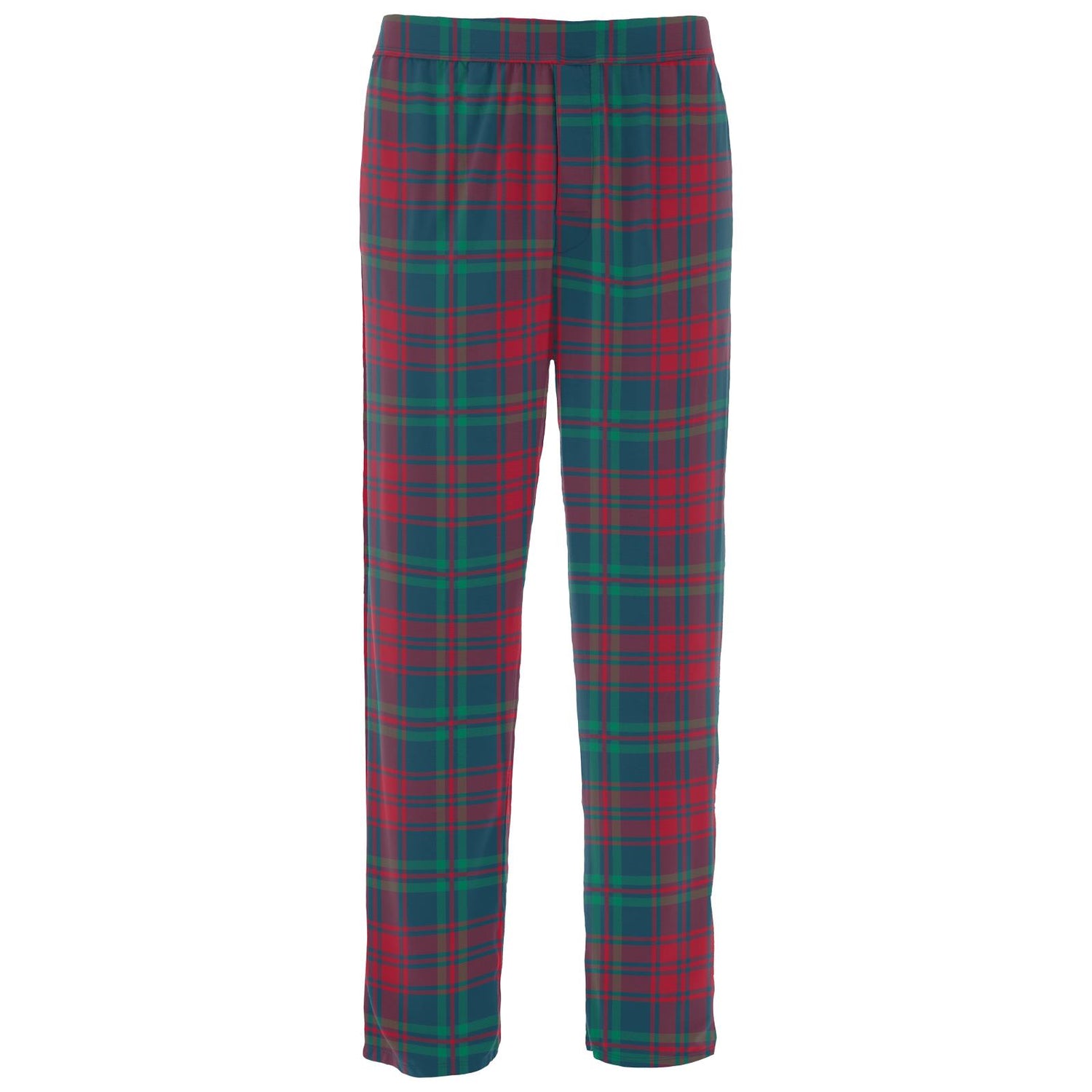 Men's Print Pajama Pants in Peacock Plaid