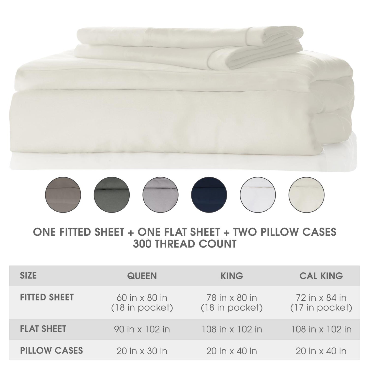 Woven Sheet Set in Ivory (359541)