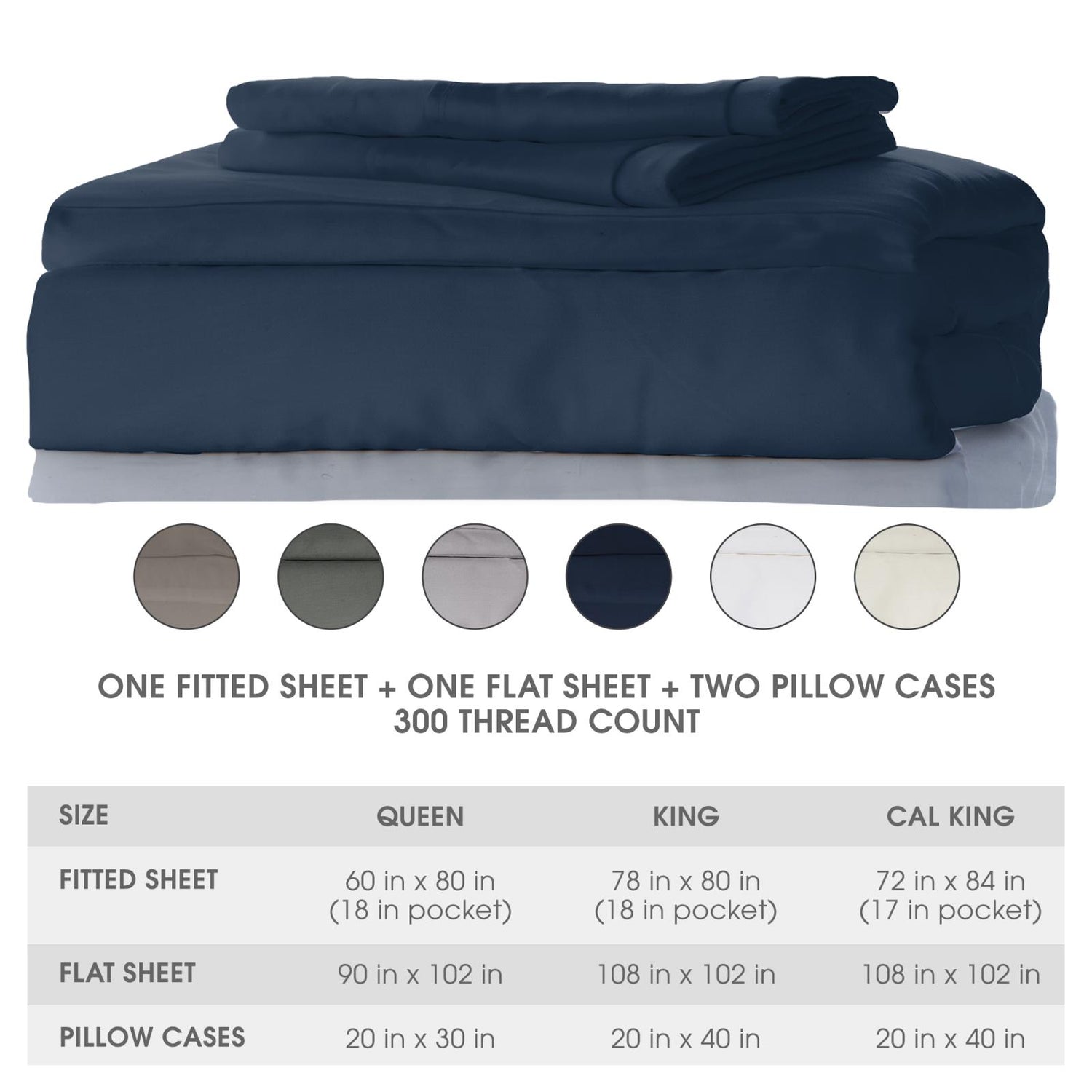 Woven Sheet Set in Suede Blue (359542)