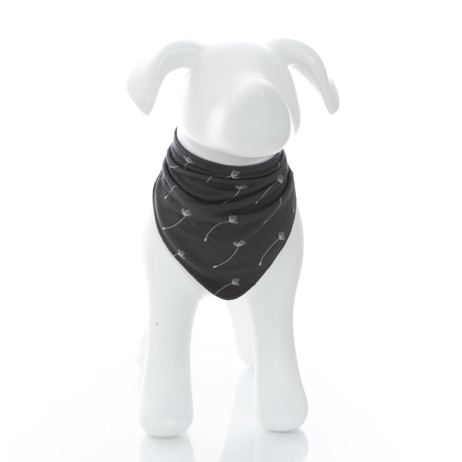 Print Dog Bandana in Stone Dandelion Seeds