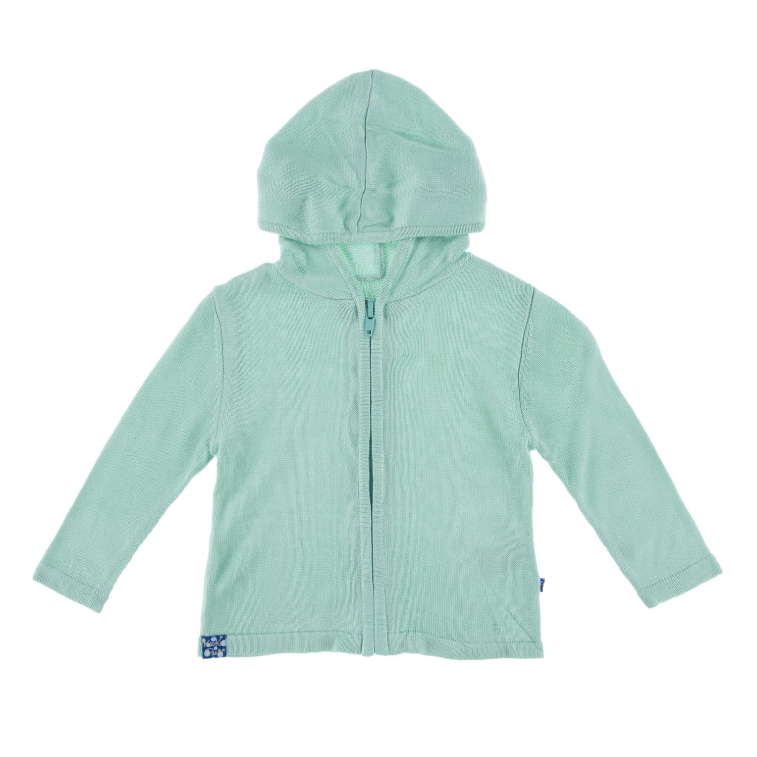 Knitted Hoodie in Glass (119142)