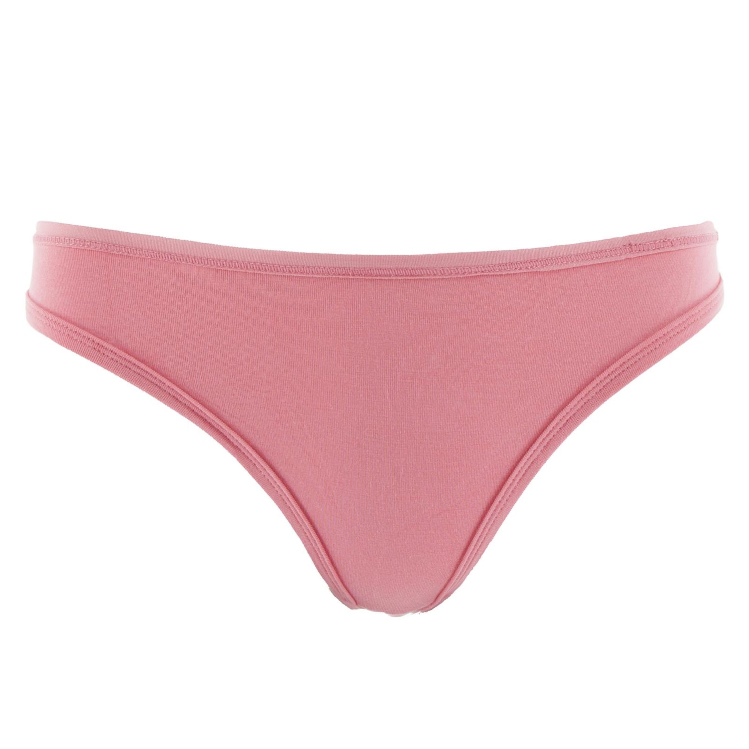Women's Solid Classic Thong Underwear in Strawberry