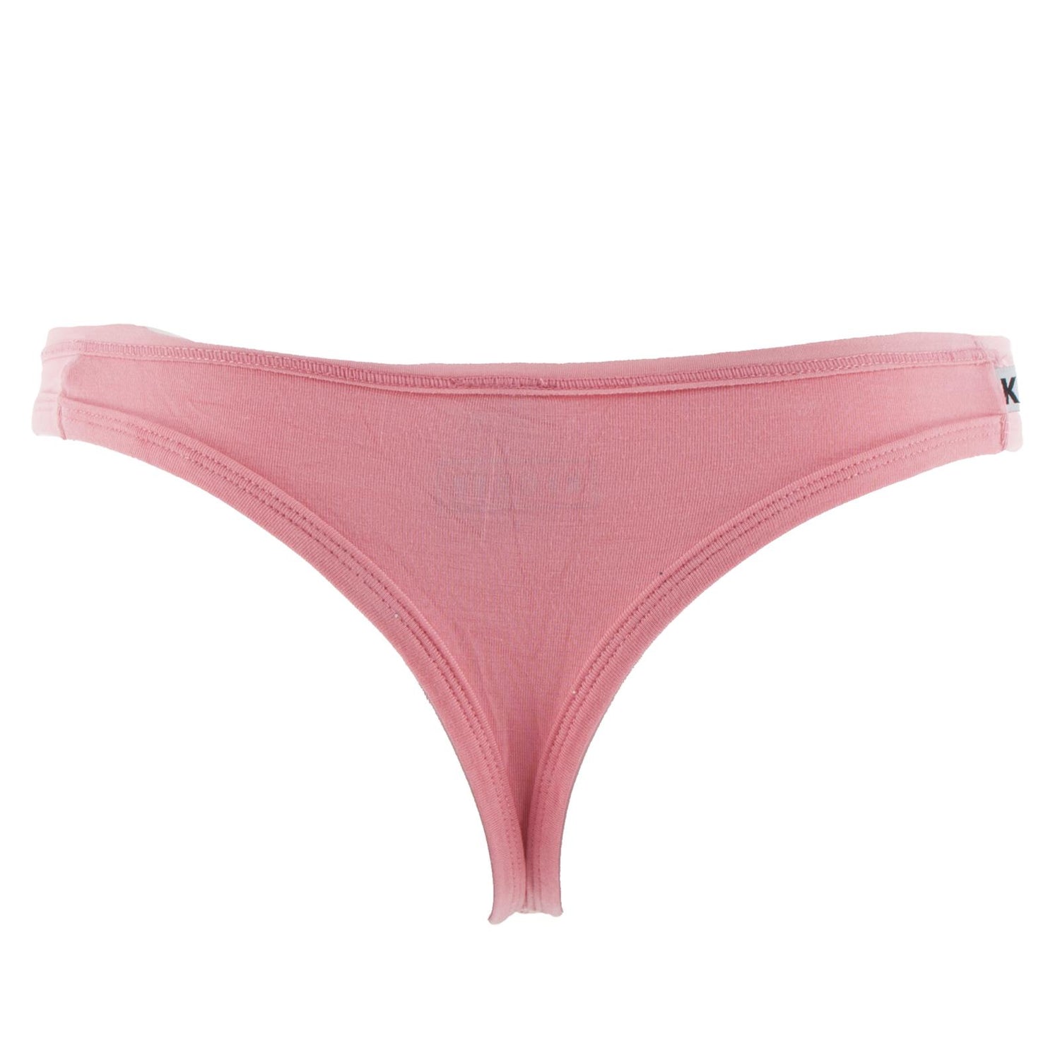 Women's Solid Classic Thong Underwear in Strawberry