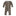 Print Muffin Ruffle Coverall with Snaps in Hot Cocoa