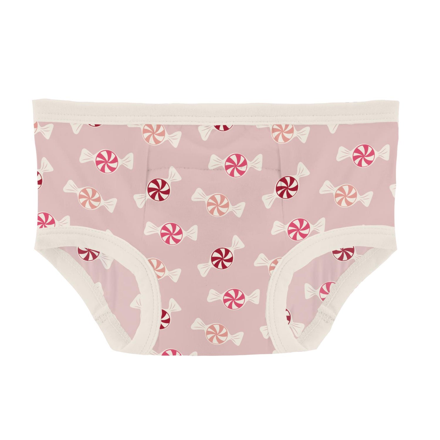 Print Training Pants in Baby Rose Peppermints
