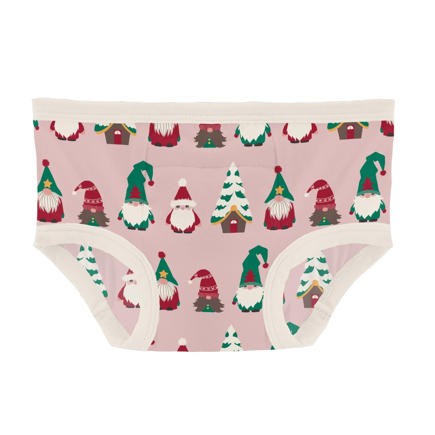 Print Training Pants Set of 2 in Baby Rose Stripe & Baby Rose Gnomes