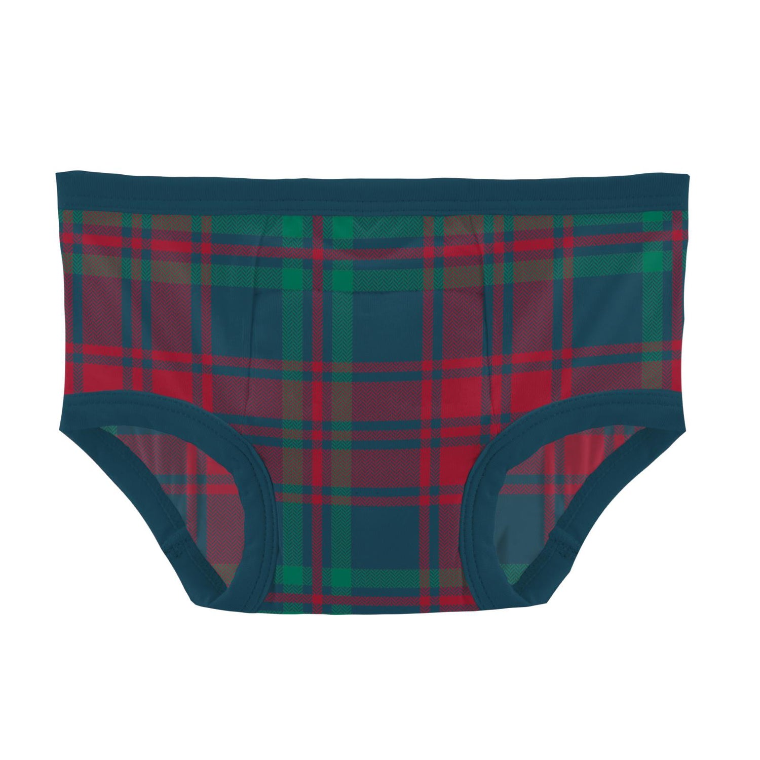 Print Training Pants in Peacock Plaid