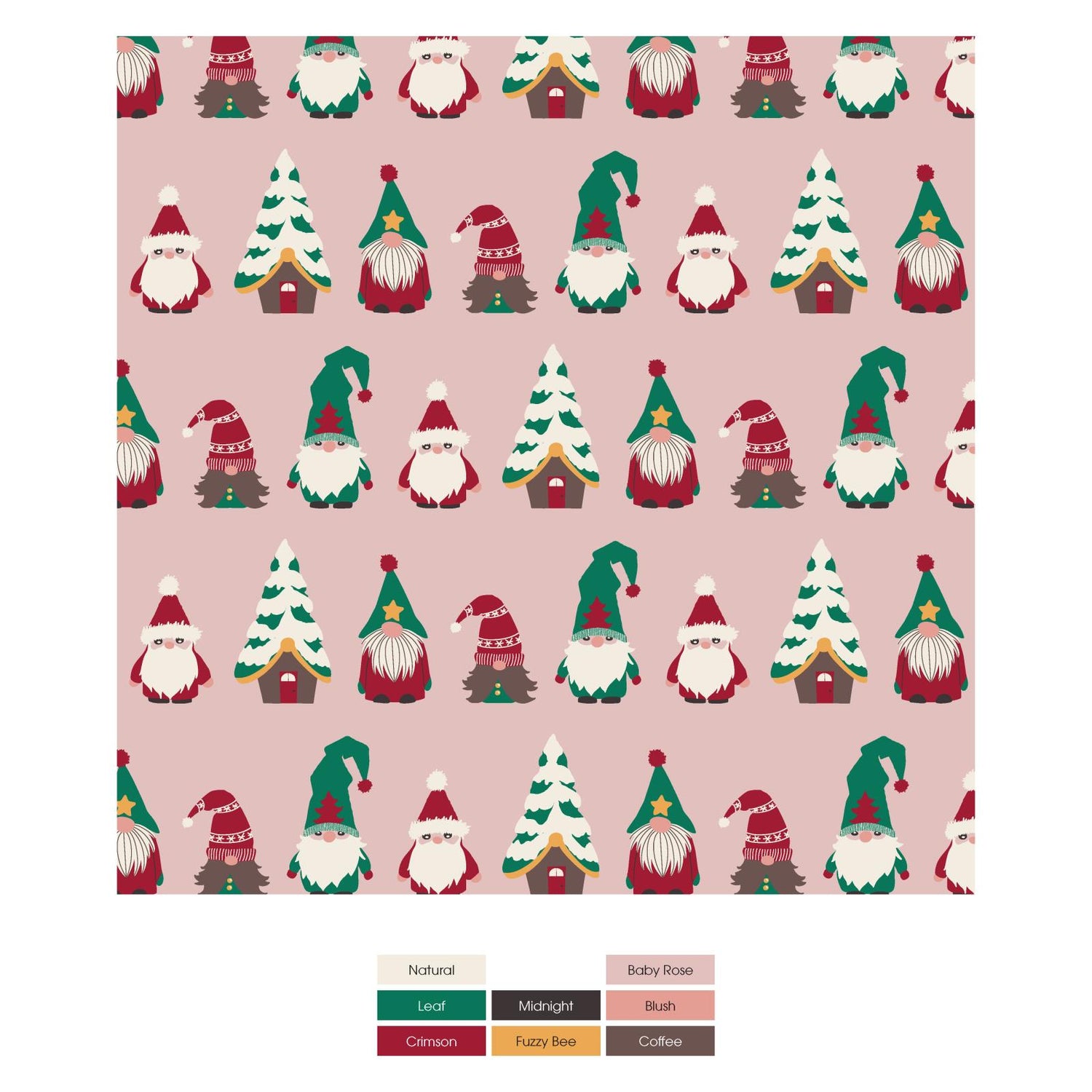 Print Training Pants Set of 2 in Baby Rose Stripe & Baby Rose Gnomes