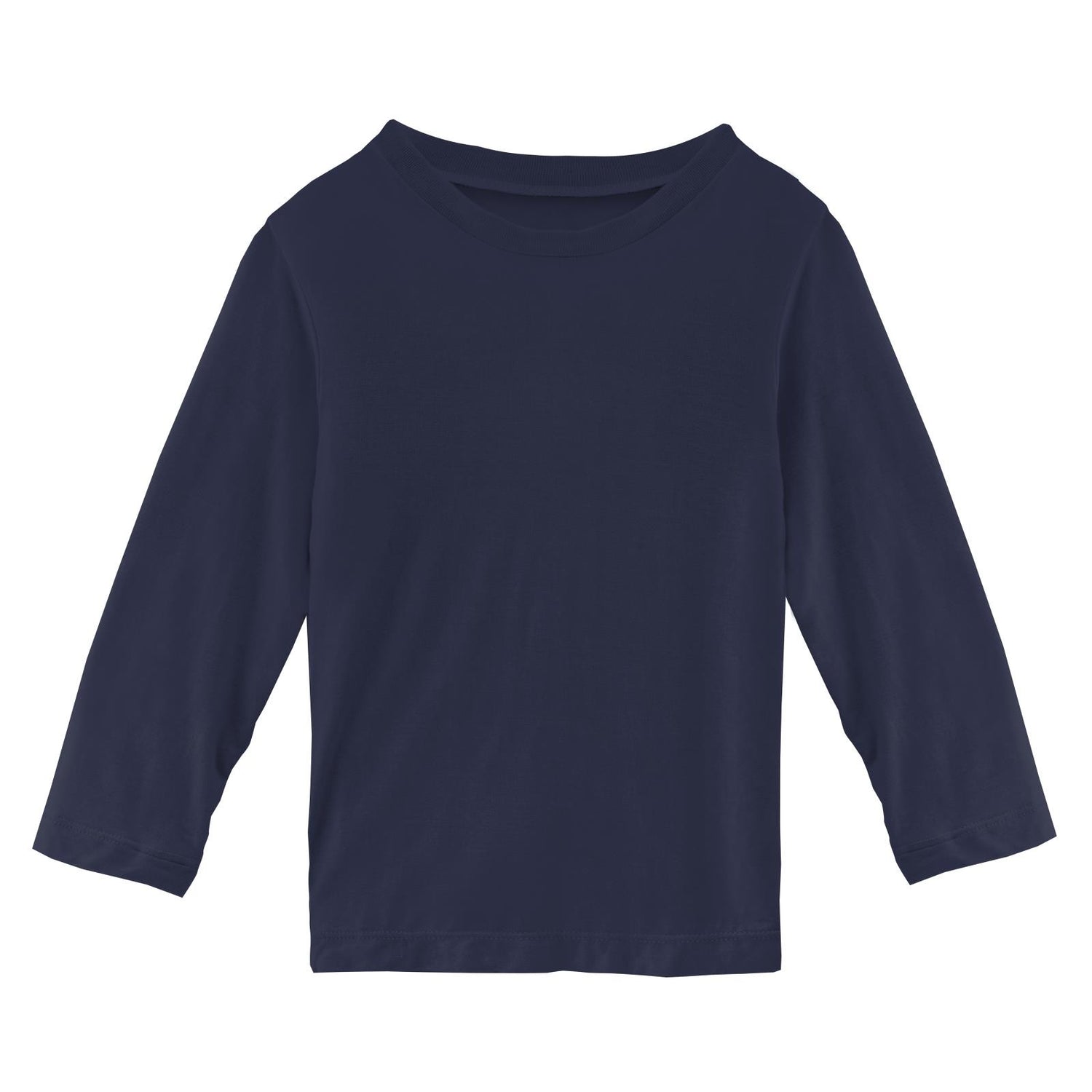 Long Sleeve Crew Neck Tee in Peacoat (343008)