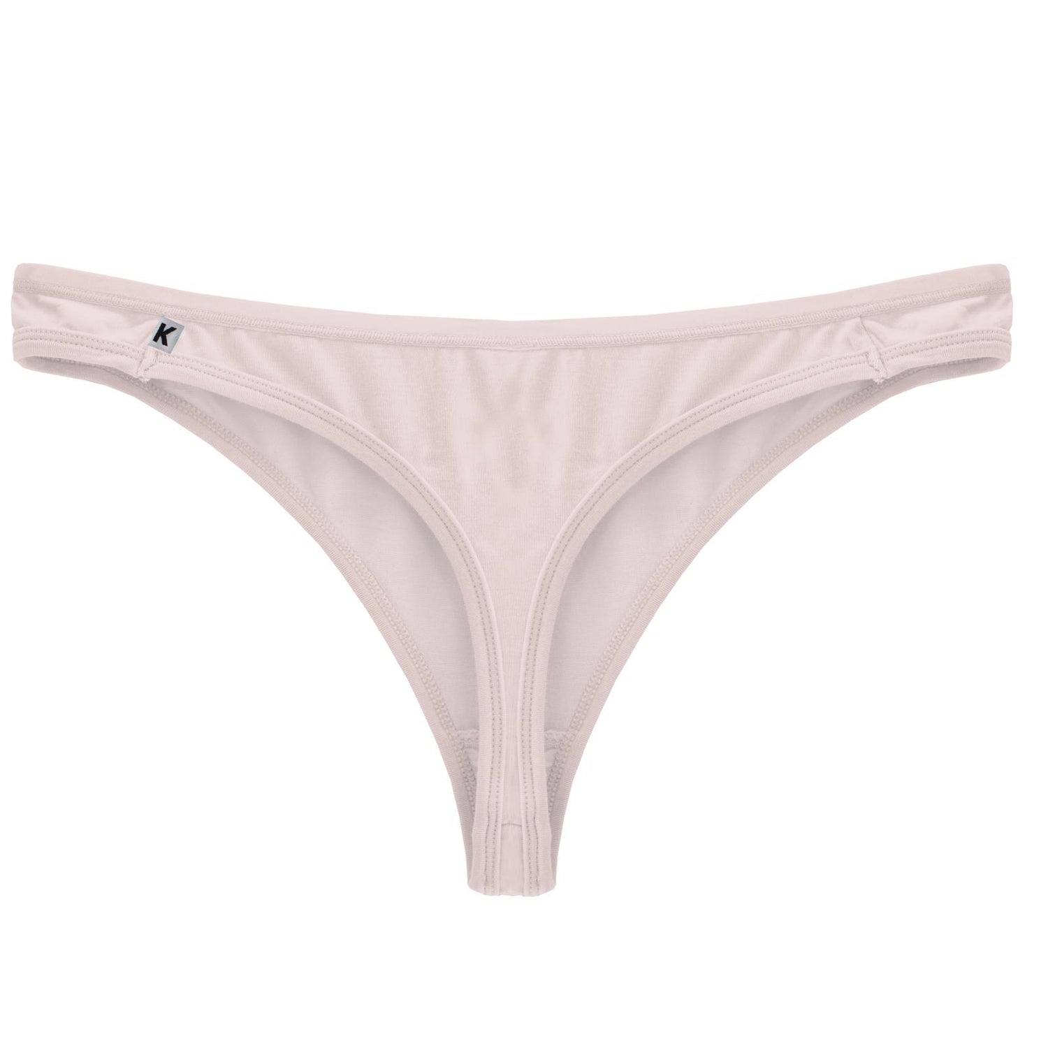 Women's Solid Classic Thong Underwear in Macaroon