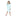 Terry Pull-over After Swim Robe in Summer Sky with Culinary Arts Stripe (126261)