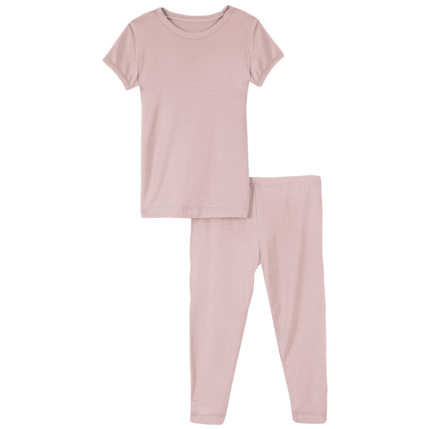 Short Sleeve Pajama Set in Baby Rose (128818)