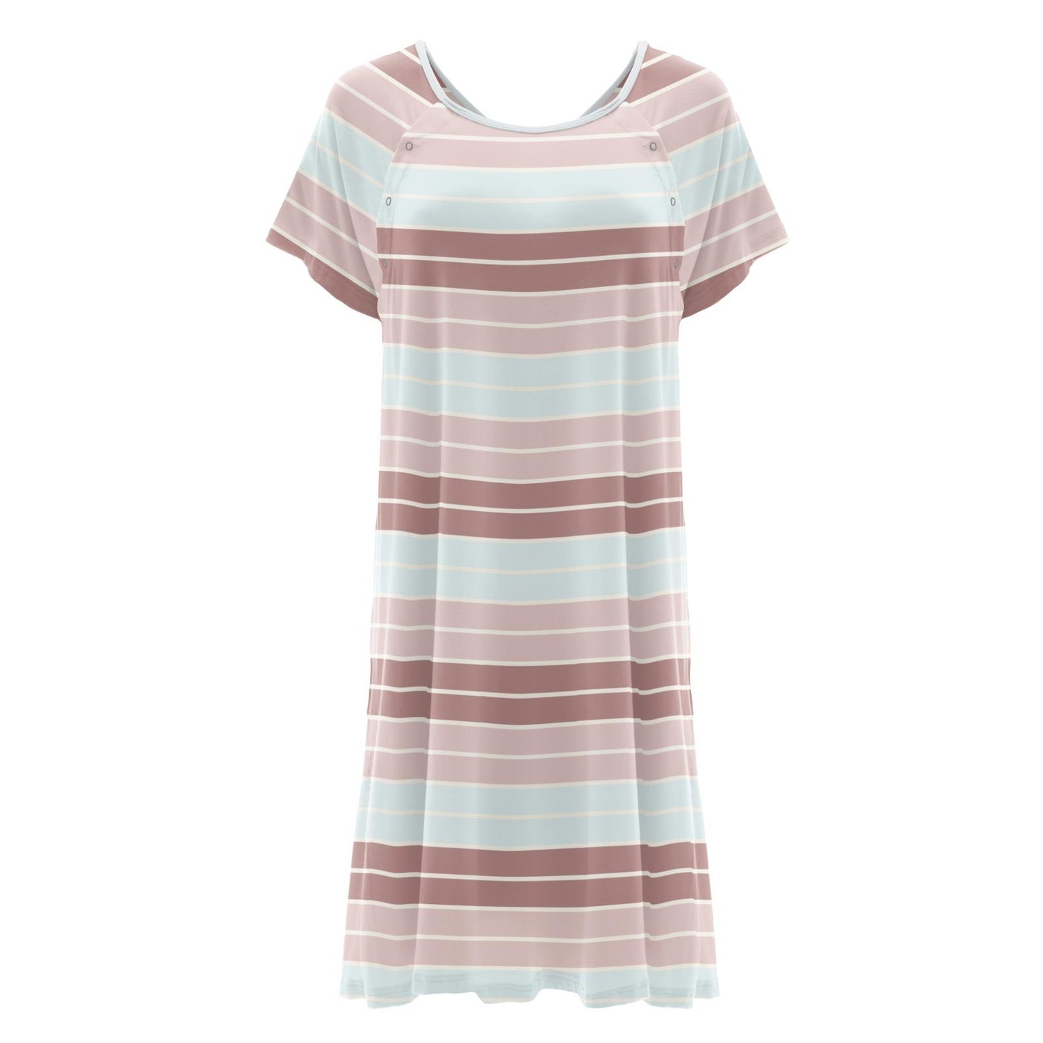Women's Print Hospital Gown in Active Stripe (129396)