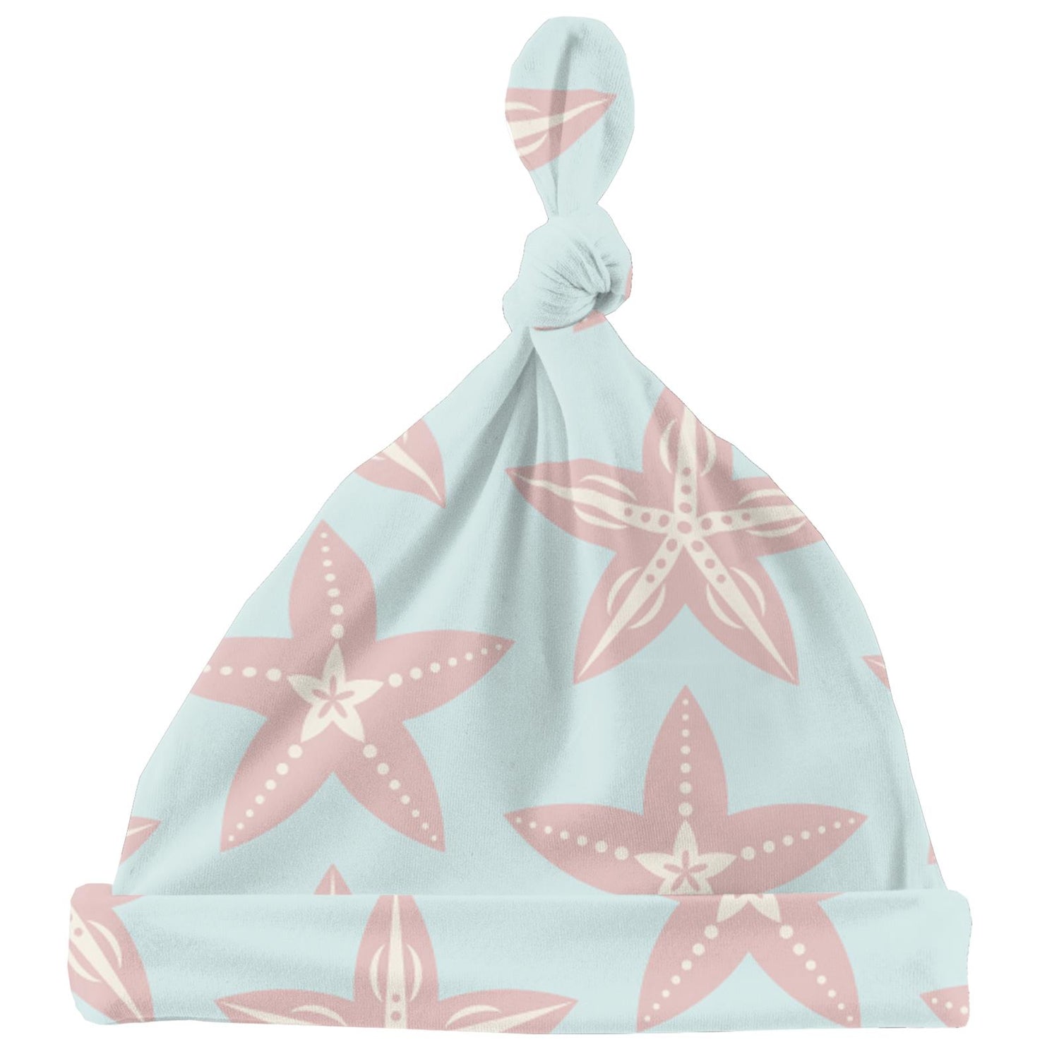 Print Knot Hat in Fresh Air Fancy Starfish (140514)