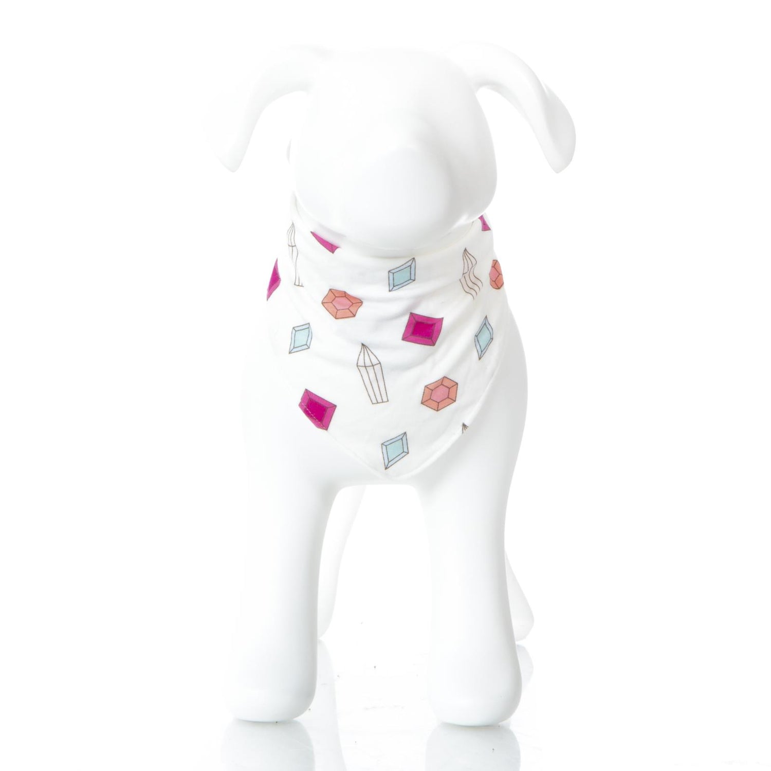 Print Dog Bandana in Natural Gems