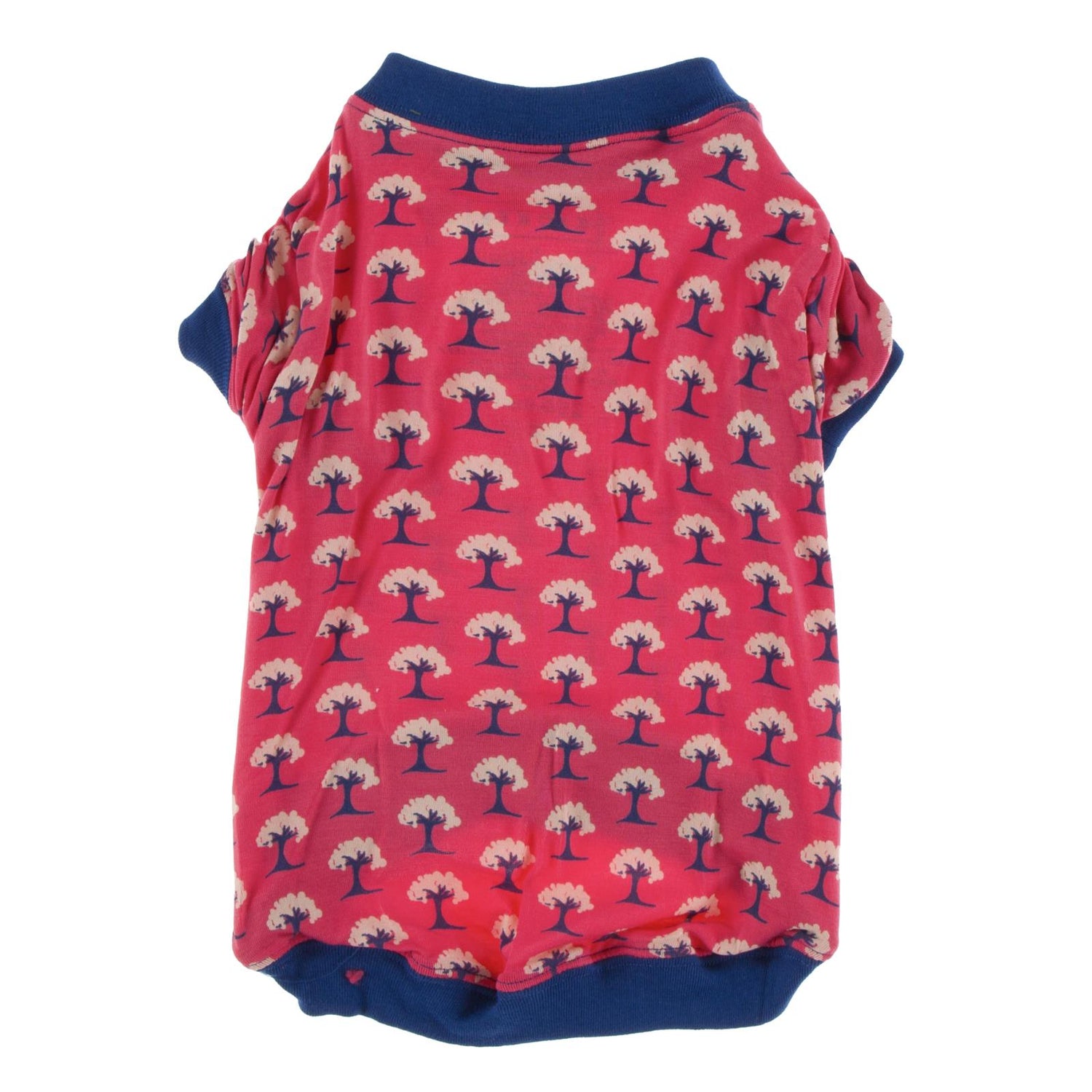 Print Dog Jammies in Red Ginger Mini Trees