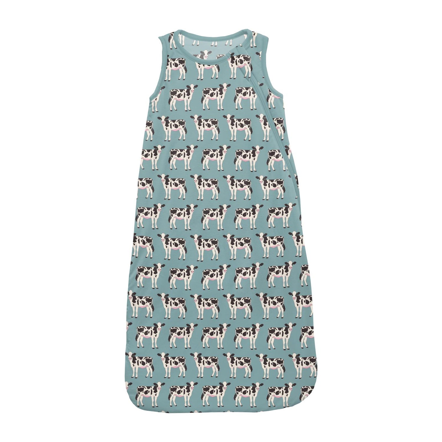 Print Fluffle Sleep Bag in Jade Cows (315315)