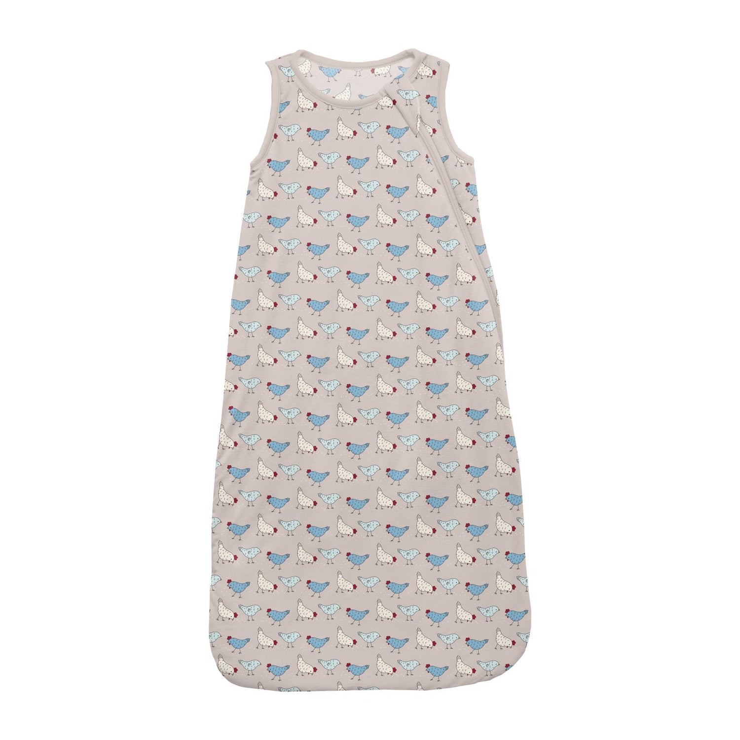 Print Fluffle Sleep Bag in Latte Chickens (315329)