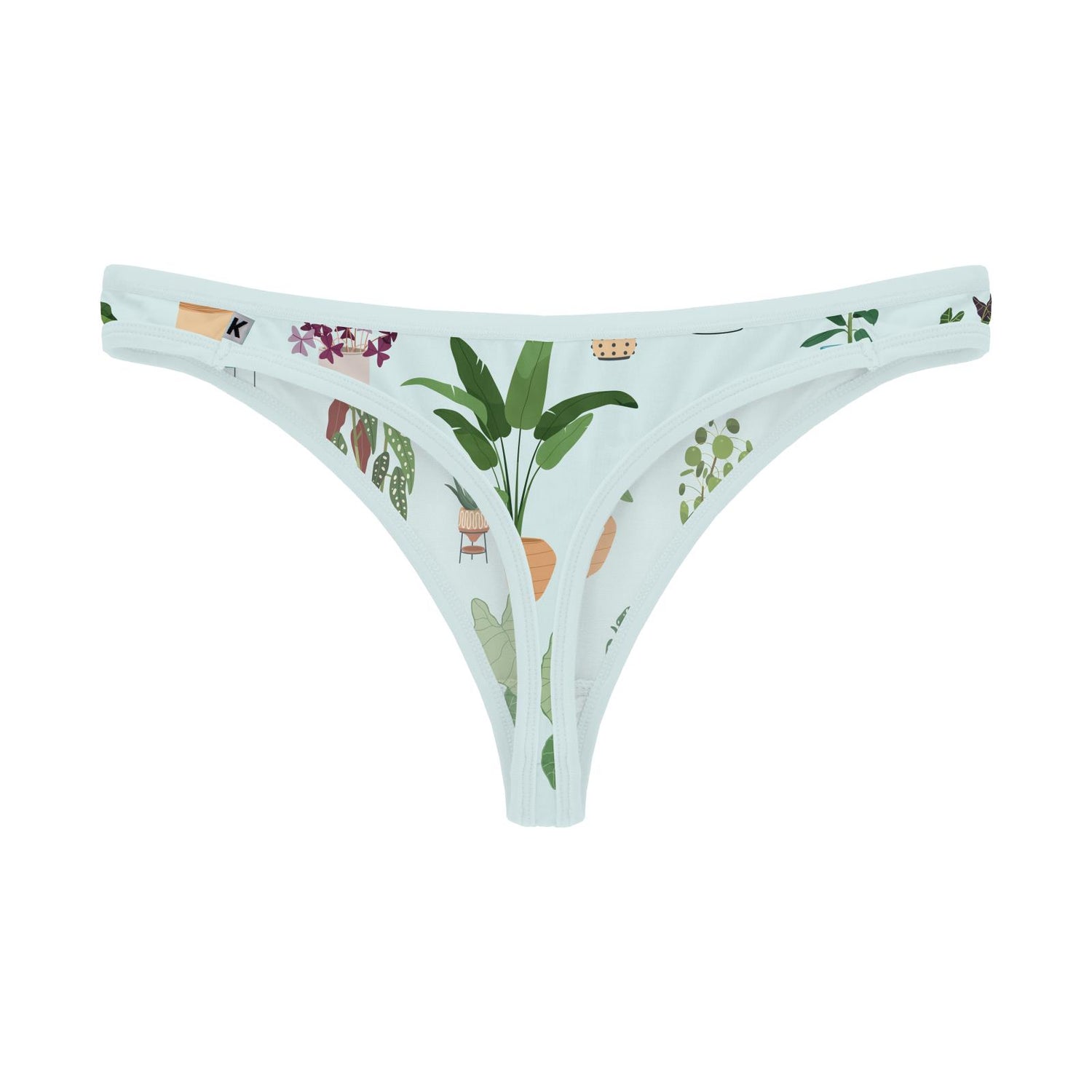 Women's Print Classic Thong in Fresh Air House Plants (315203)