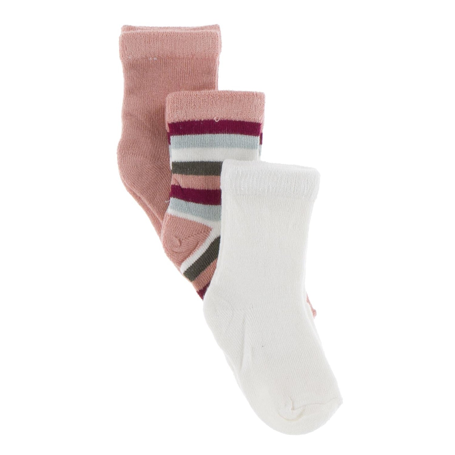 Socks (Set of 3) in Blush, Geology Stripe and Natural (339238)