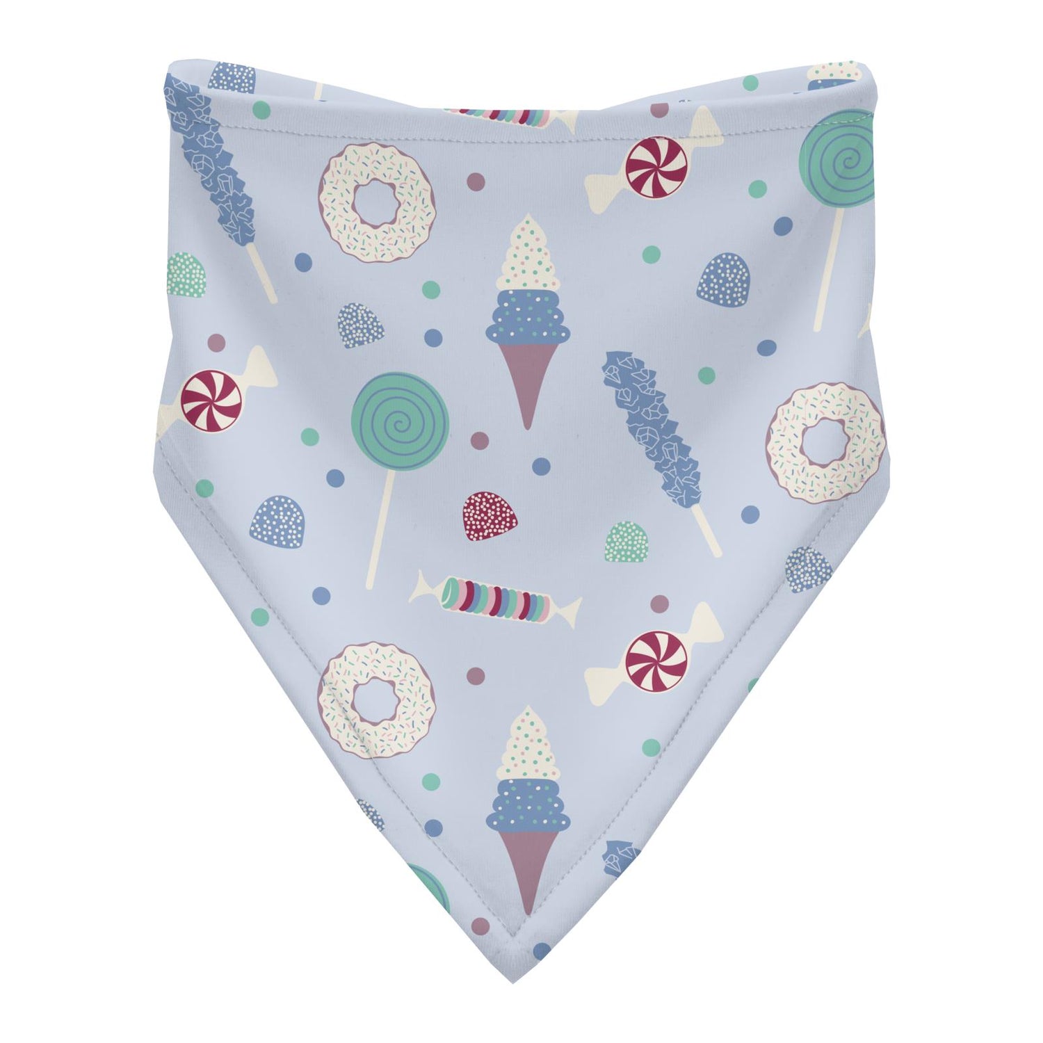 Print Bandana Bib in Dew Candy Dreams