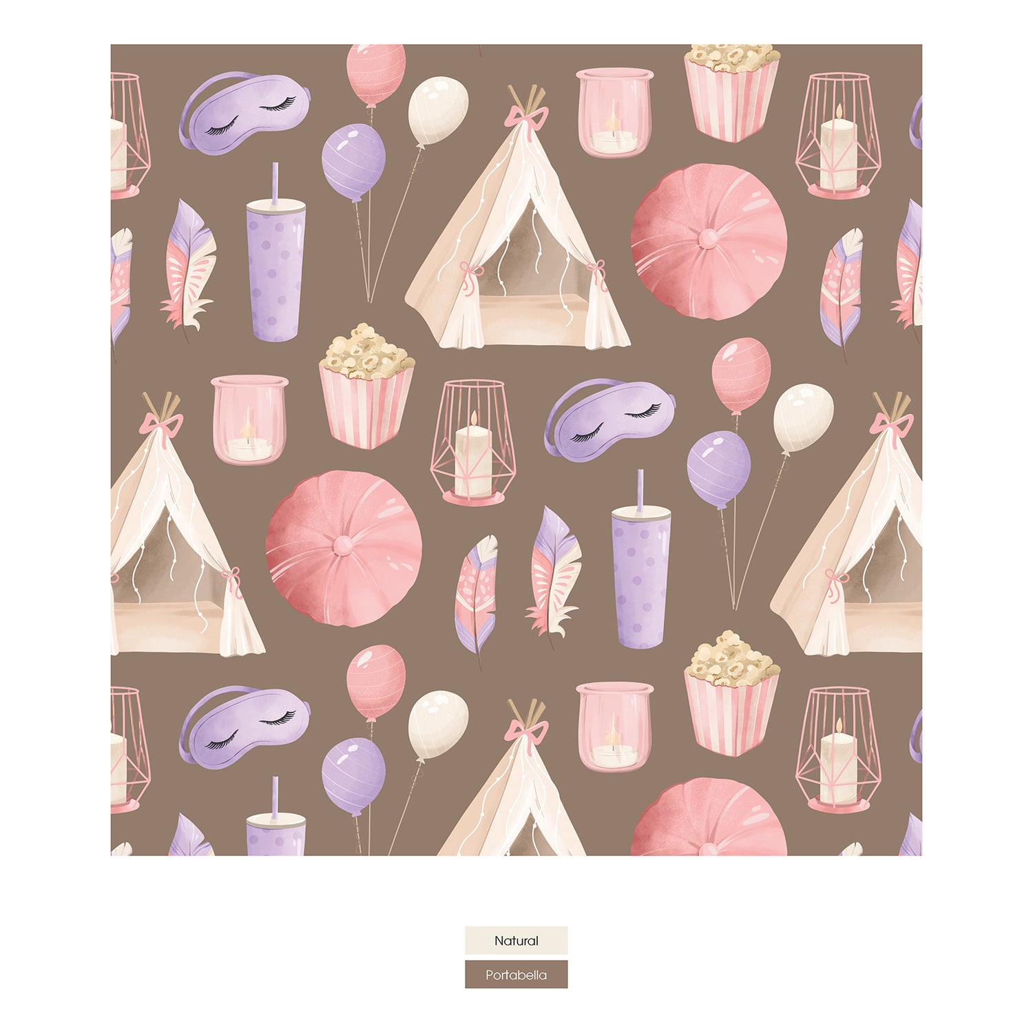 Women's Print Hospital Gown in Portabella Slumber Party (354592)