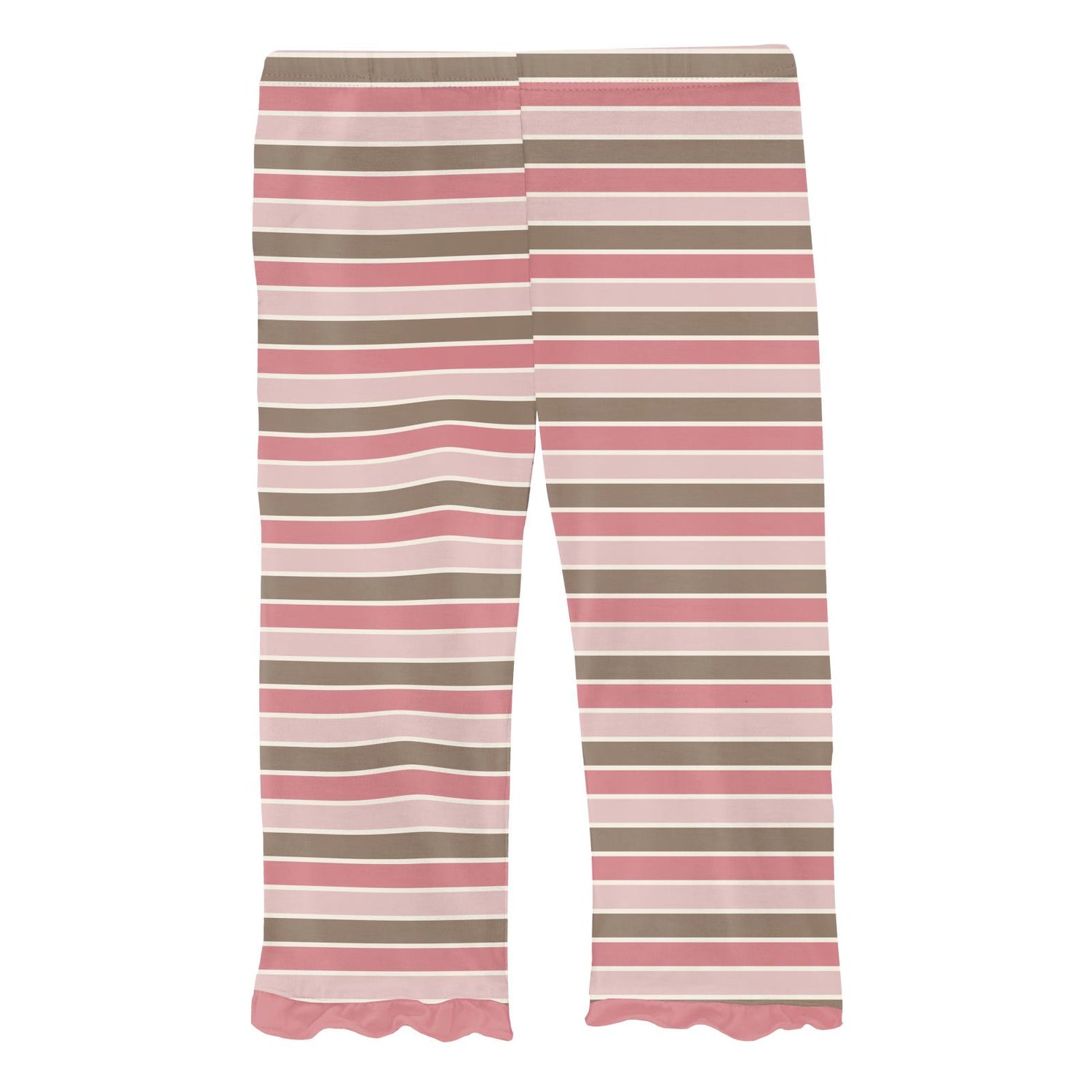 Print Ruffle Pants in Neapolitan Stripe (353081)