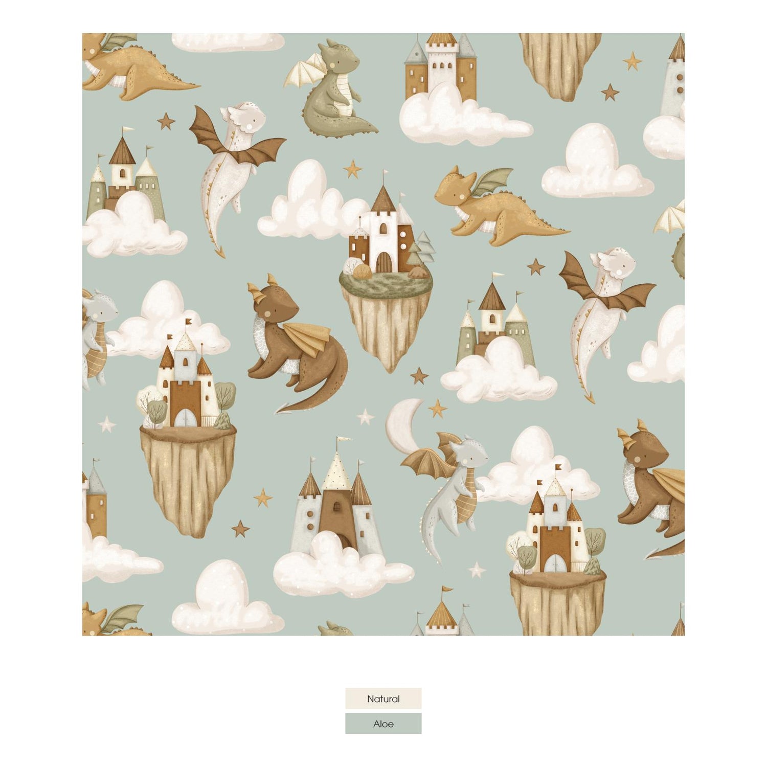 Print Bib Set of 3 in Aloe Castles and Clouds, Fudgesicles & Midnight Space Dream (353439)