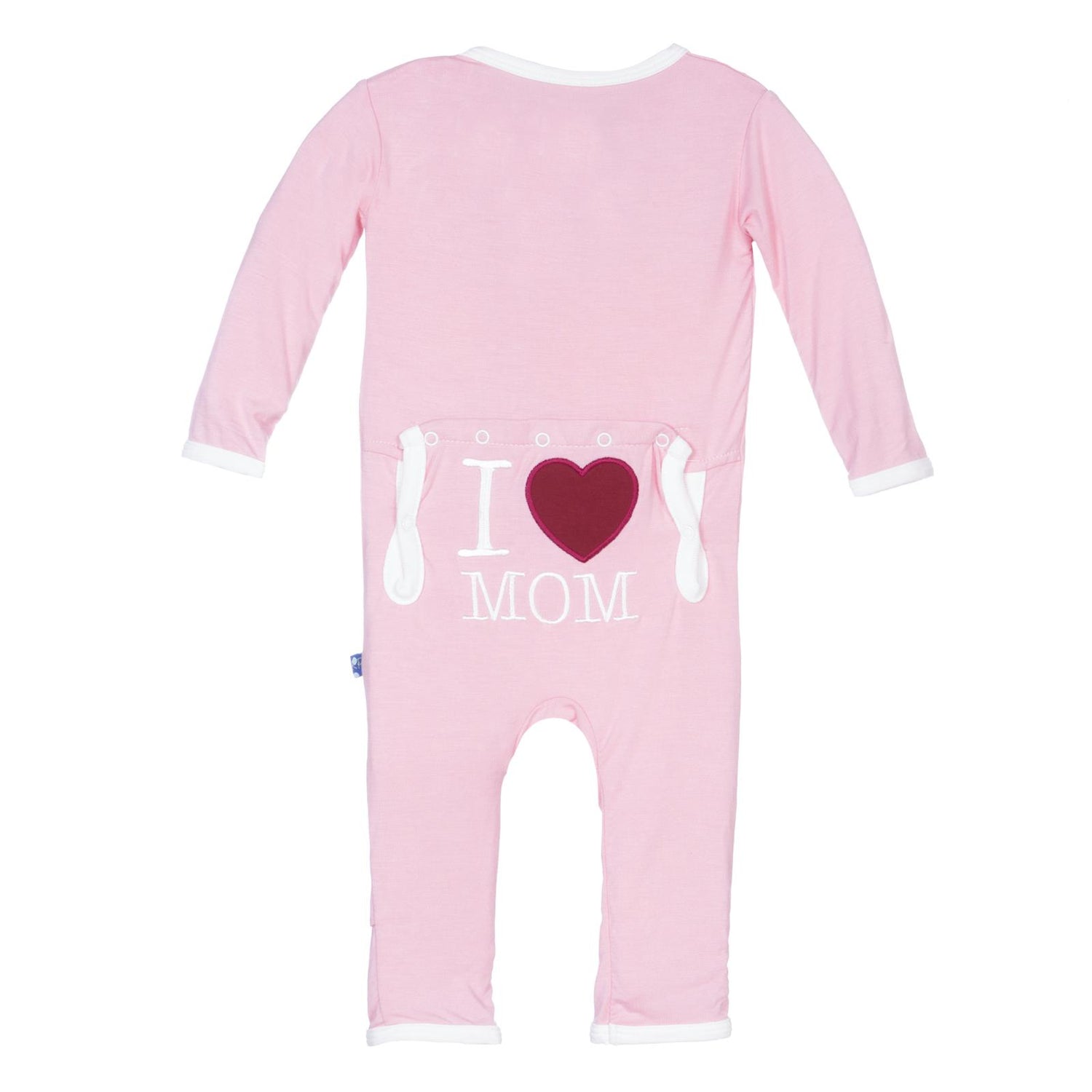 Applique Coverall with Snaps in Lotus I Love Mom (274732)