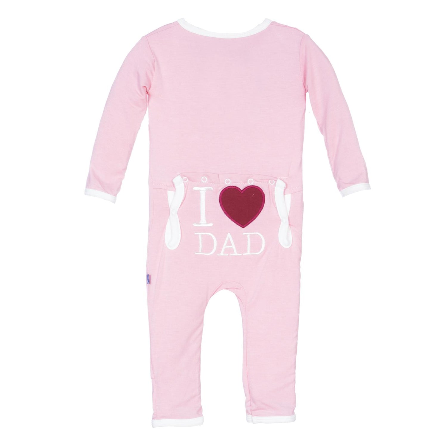 Applique Coverall with Snaps in Lotus I Love Dad (274739)