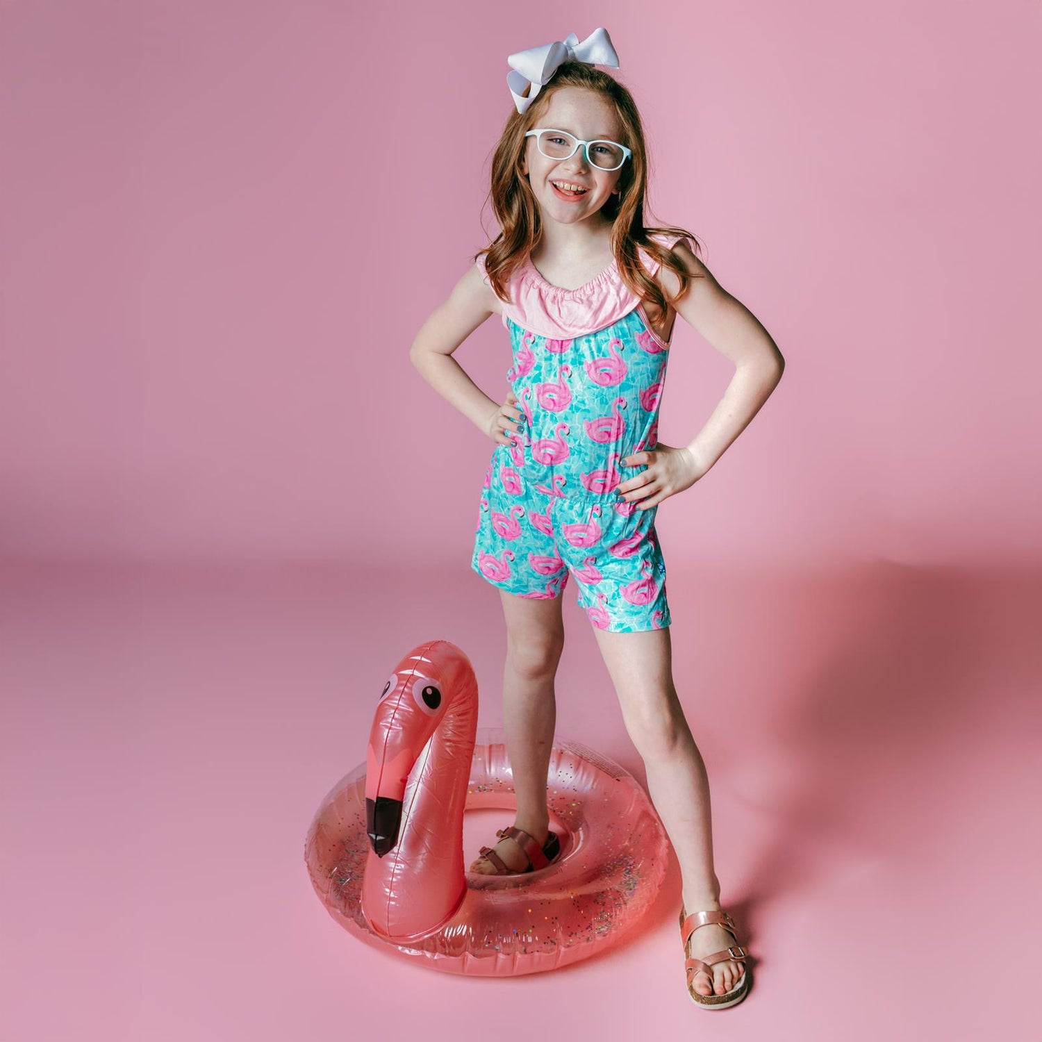 Print Summer Romper in Pool Party (362251)