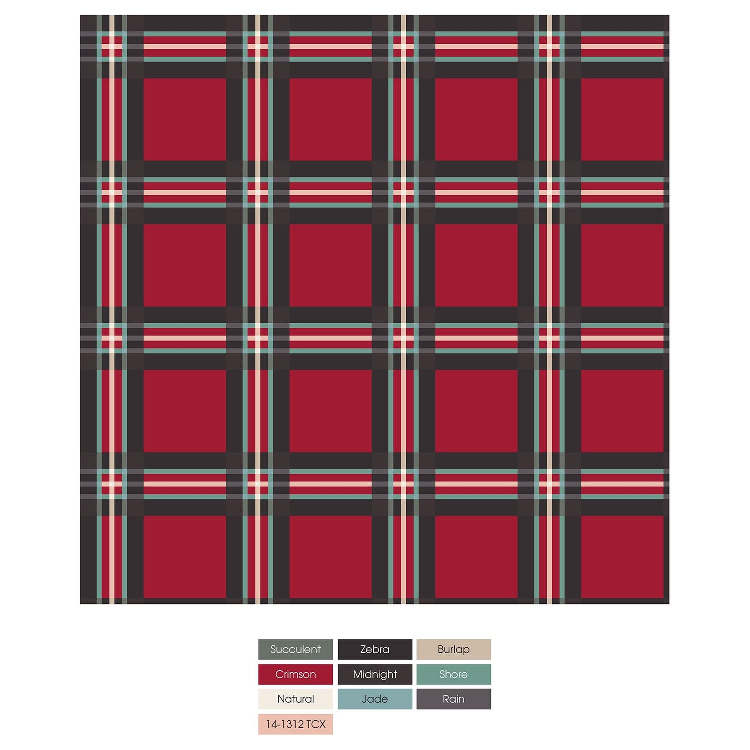 Print Long Sleeve Polo in Classic Holiday Plaid