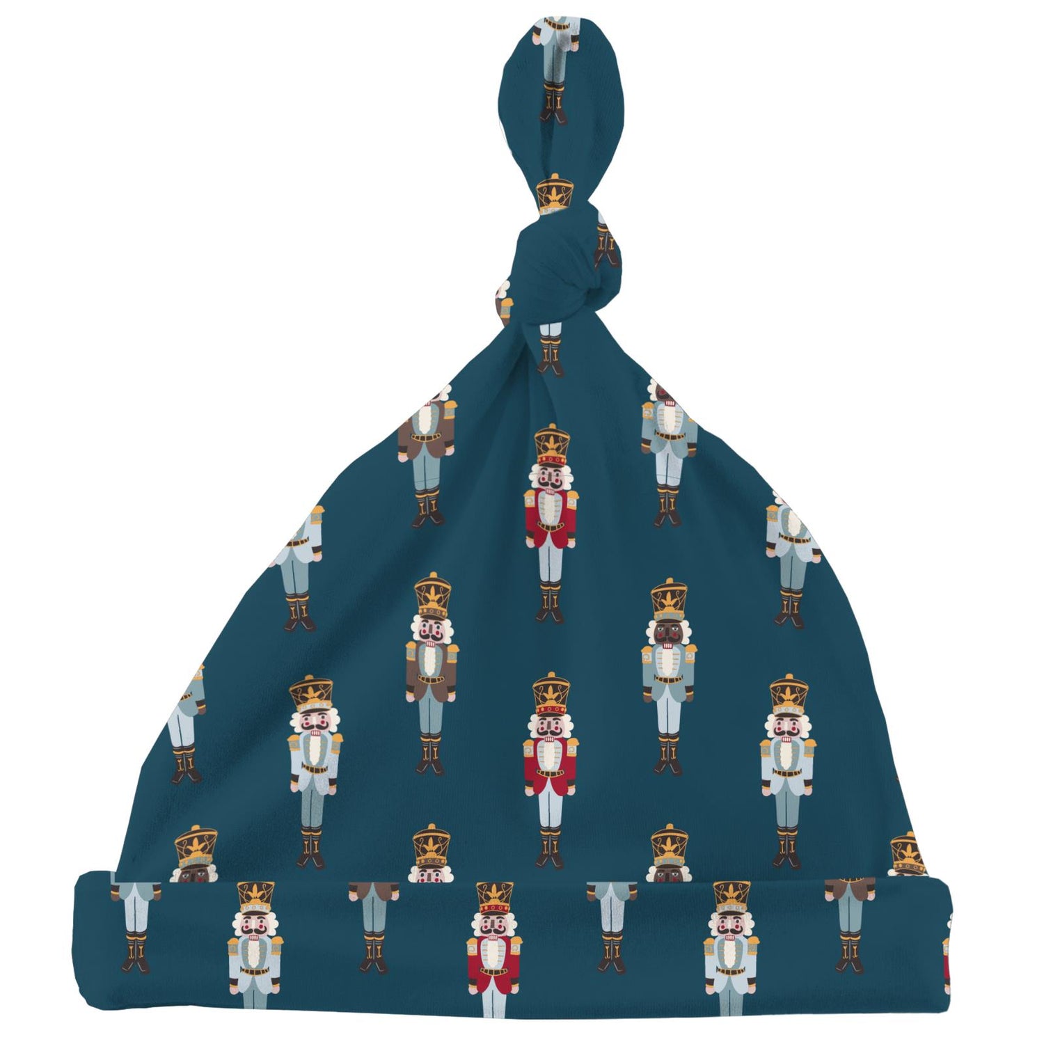 Print Knot Hat in Peacock Nutcrackers (298389)