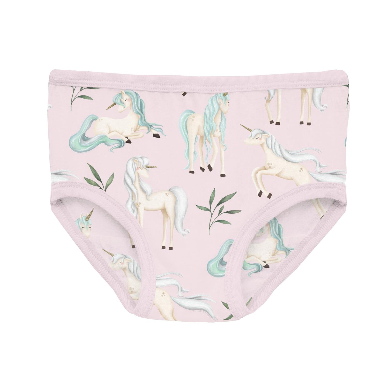 Print Girl's Underwear Set of 3 in Shrinking Violet Sleeping Unicorns, Fresh Air & Ice Cream Stripe (359731)