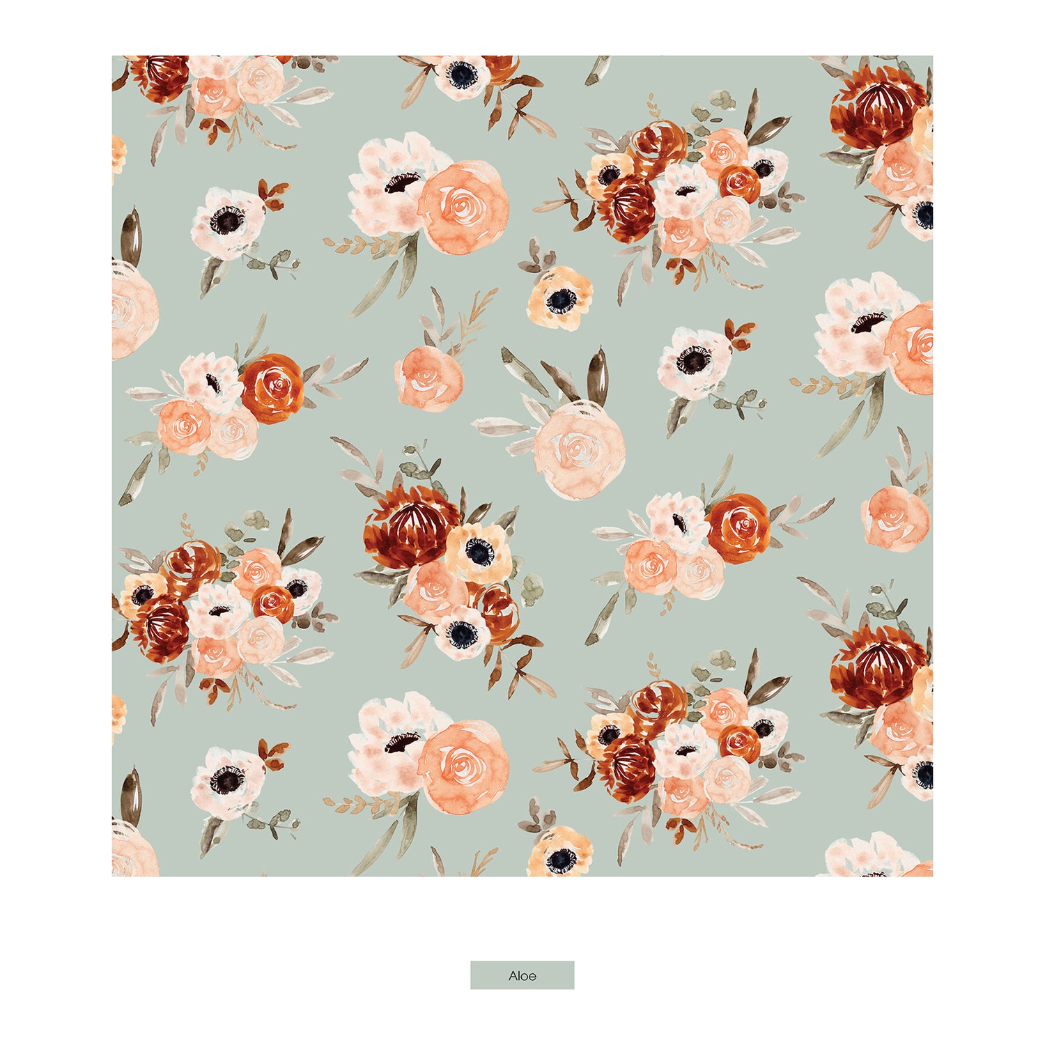 Print Knot Hat in Aloe Fall Floral (339357)