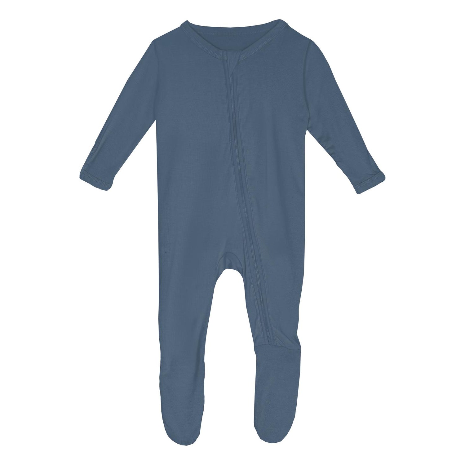 Footie with 2 Way Zipper in Deep Sea (359777)
