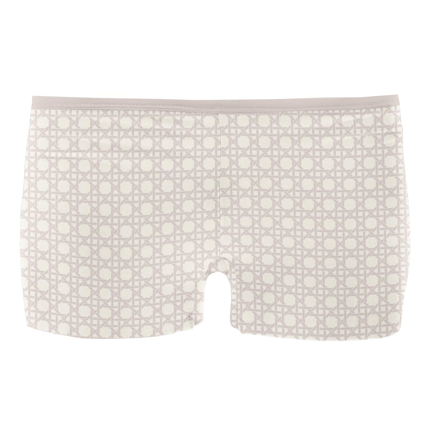 Women's Print Boy Short Underwear in Latte Wicker