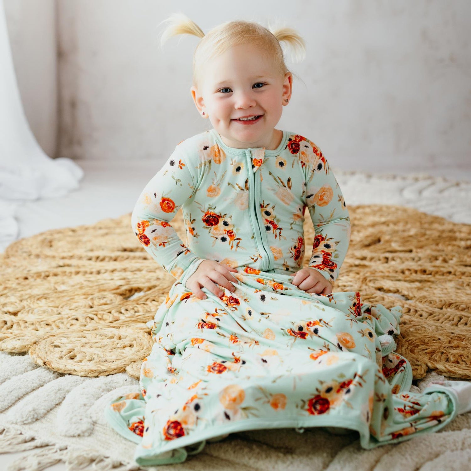 Swaddle Perfect Blanket in Aloe Fall Floral (358261)